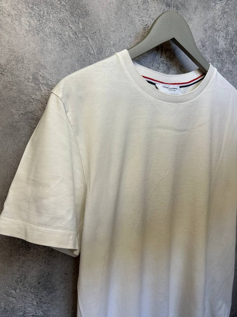 Thom Browne Thom Browne Crew Neck T-Shirt White Tee Shor Sleeve Size US M / EU 48-50 / 2 - 4 Thumbnail