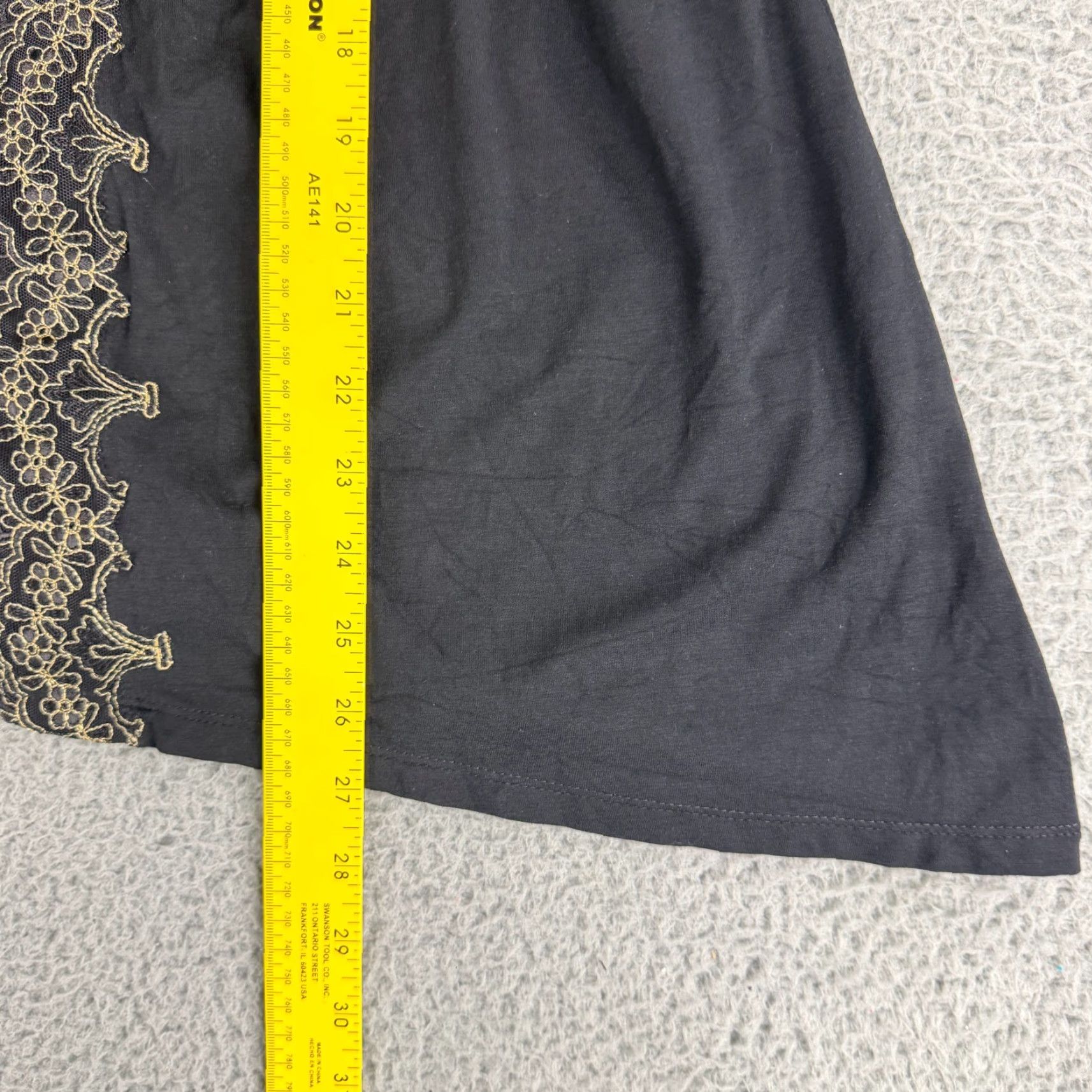 Vintage Soma Cardigan Sweater Womens Medium Black Lace Trim Open Front Long Sleeve Size M / US 6-8 / IT 42-44 - 6 Thumbnail