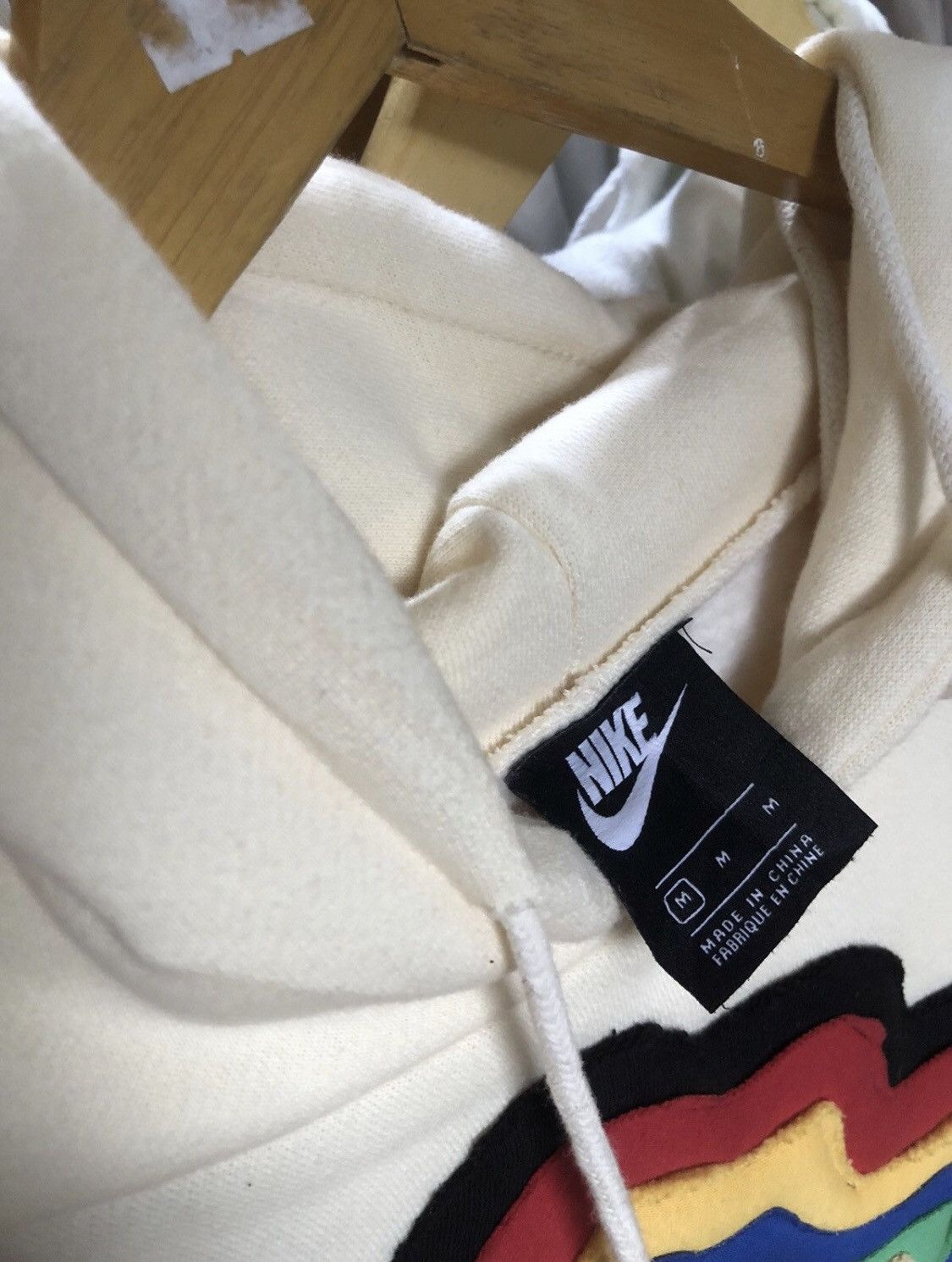 Japanese Brand × Vintage REWORKED NIKE PSYCHEDELIC HOODIE Size US XL / EU 56 / 4 - 3 Thumbnail