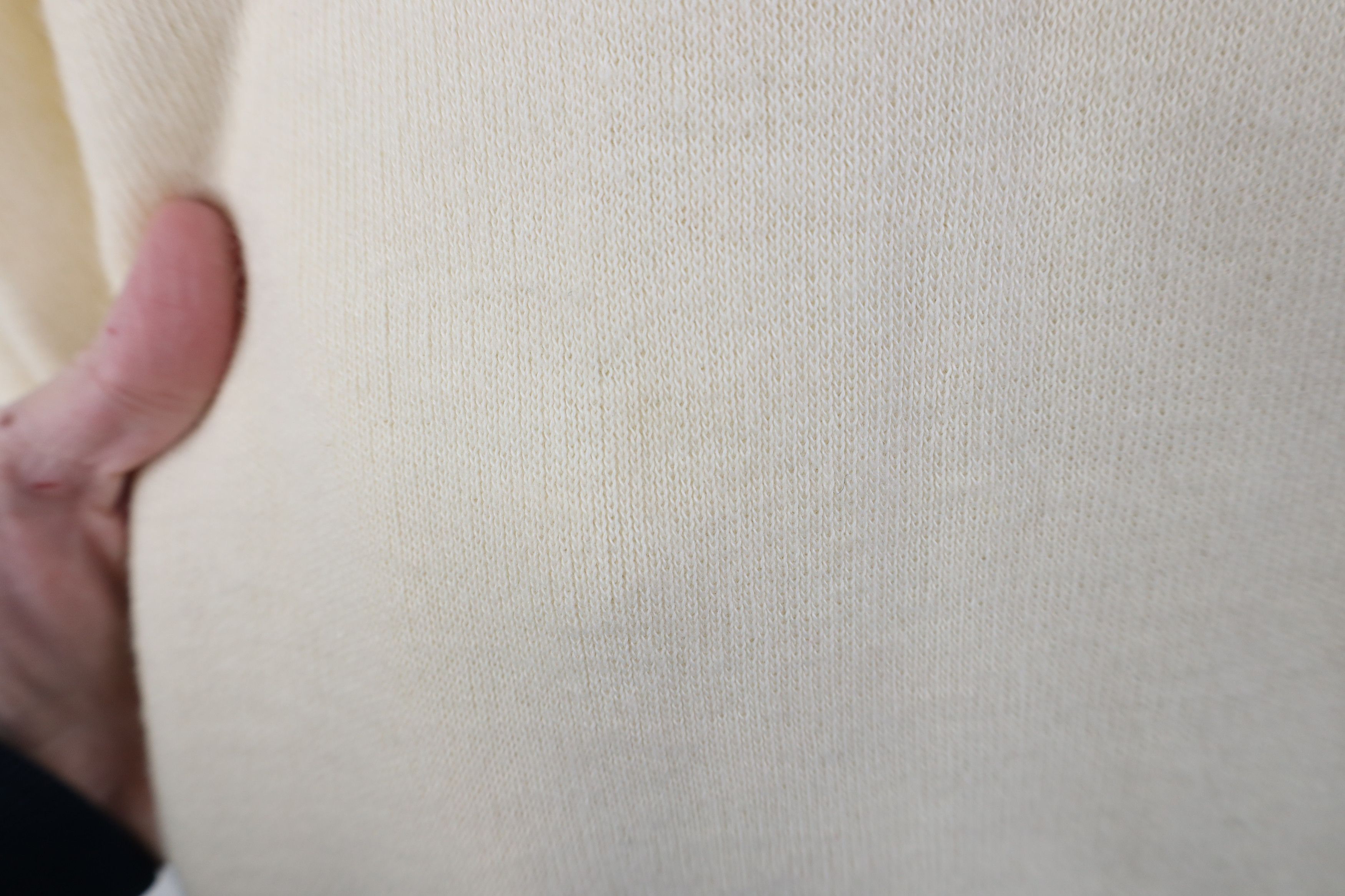 Vintage Vintage 70s Streetwear V-Neck Sweater Cream Acrylic USA Size US XXL / EU 58 / 5 - 4 Thumbnail