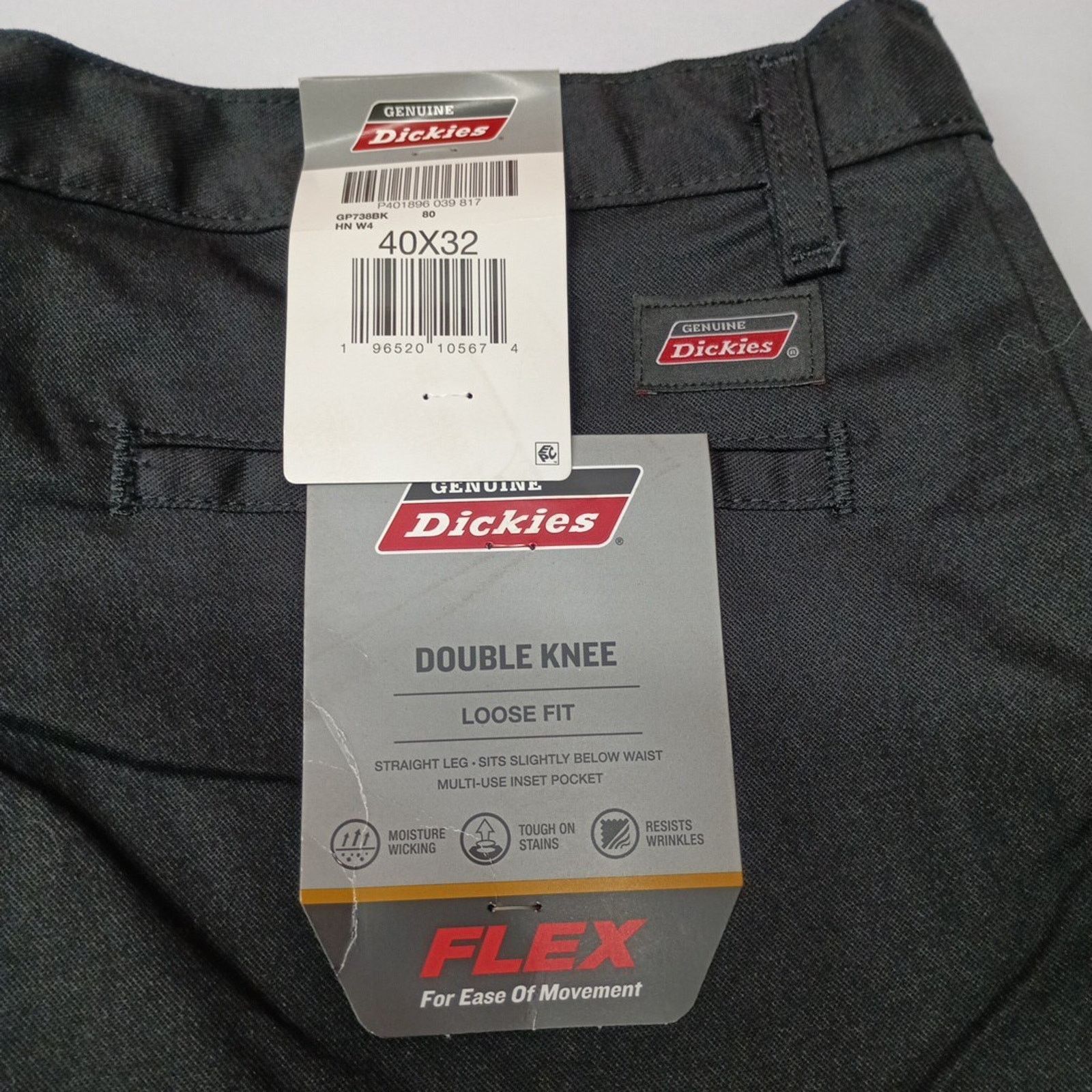 Dickies Dickies Loose Fit Double Knee Work Pants Men's 40x32 Black Size US 40 / EU 56 - 2 Thumbnail