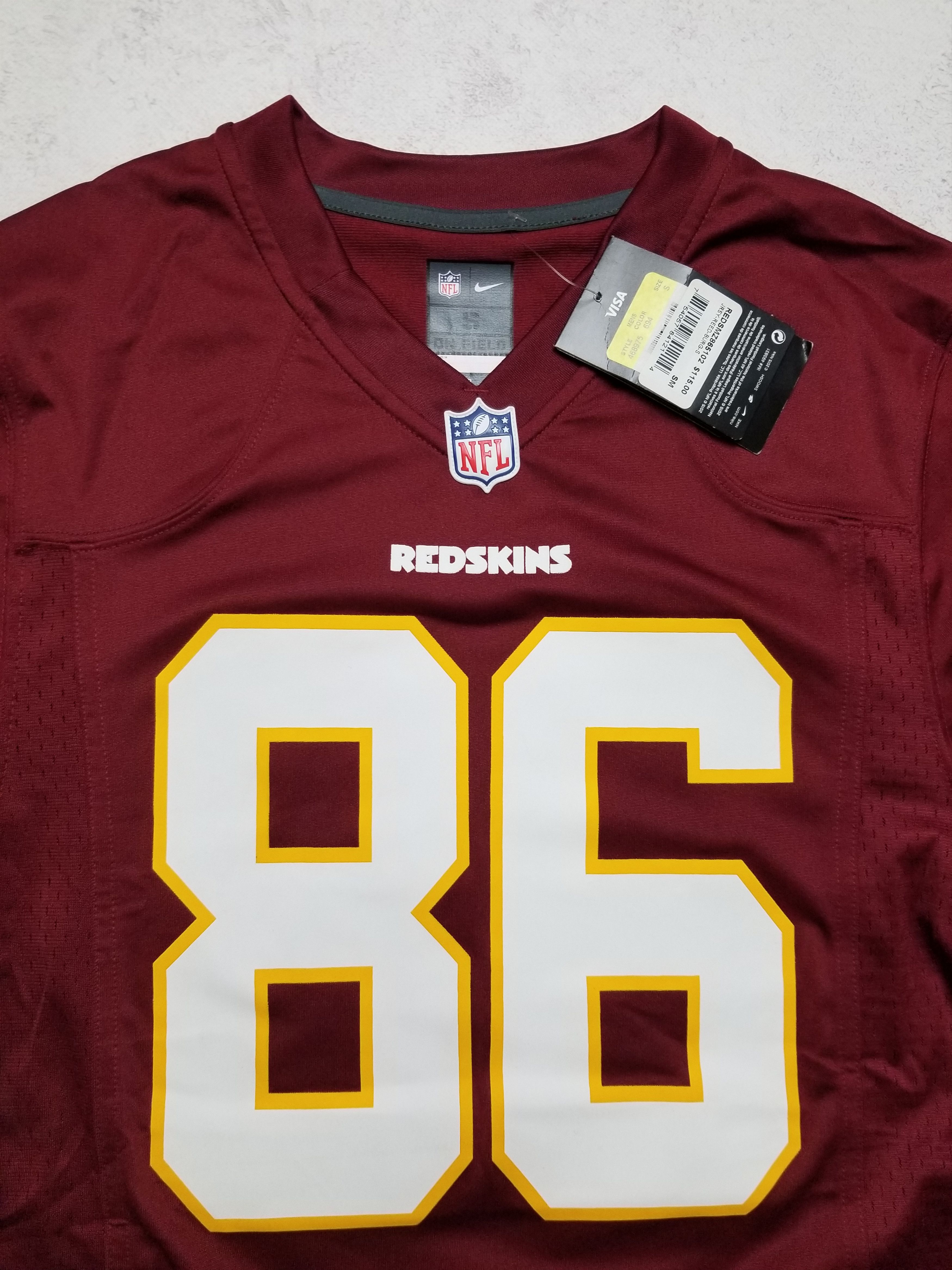 Nike Nike Washington Redskins Reed #86 Burgundy NFL Jersey Size US S / EU 44-46 / 1 - 12 Thumbnail
