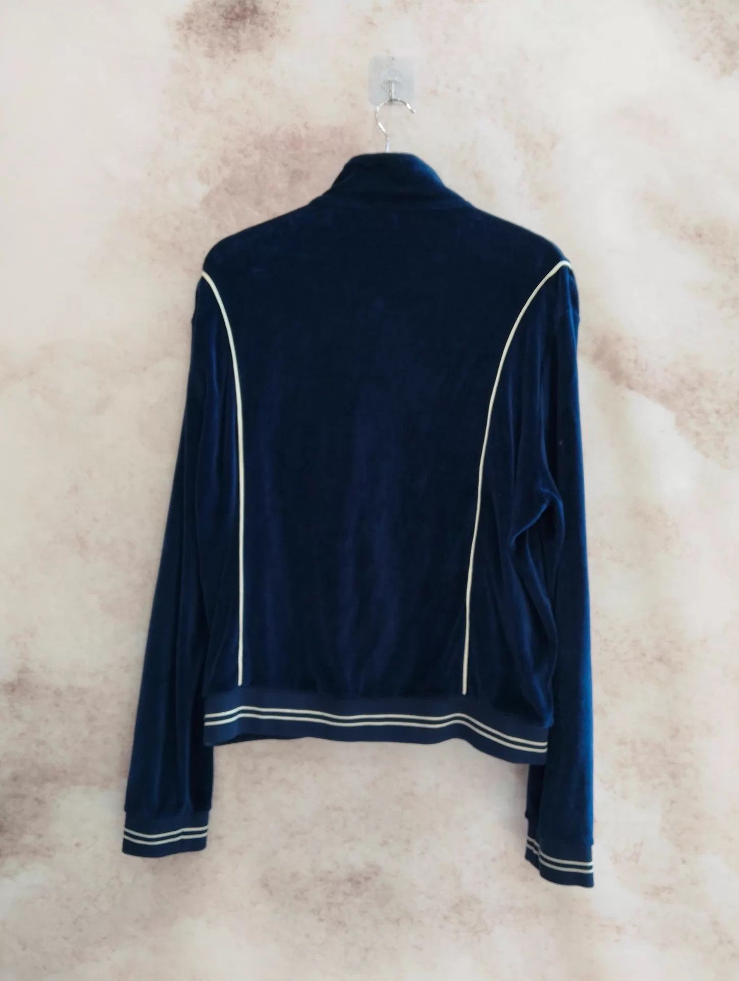 Celine CELINE Logo Velvet Zip Solid Track Jacket L Size L / US 10 / IT 46 - 2 Thumbnail