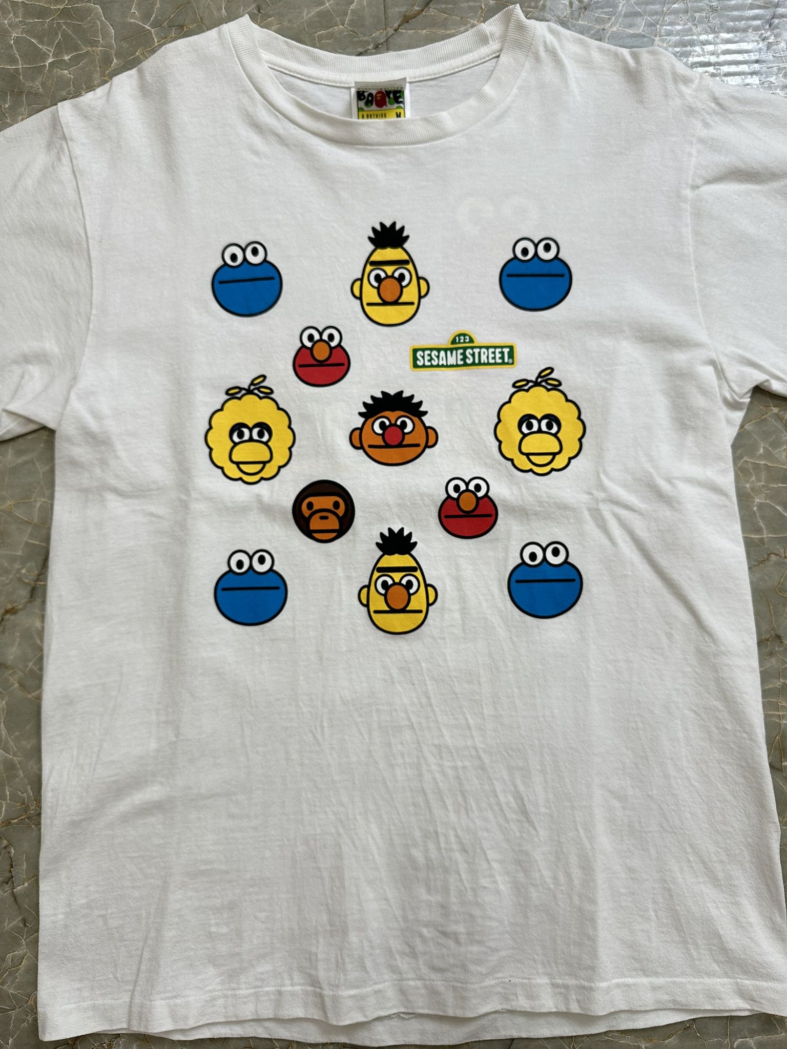 Bape OG 2015 Sesame Street Monogram Tee Size US M / EU 48-50 / 2 - 2 Thumbnail