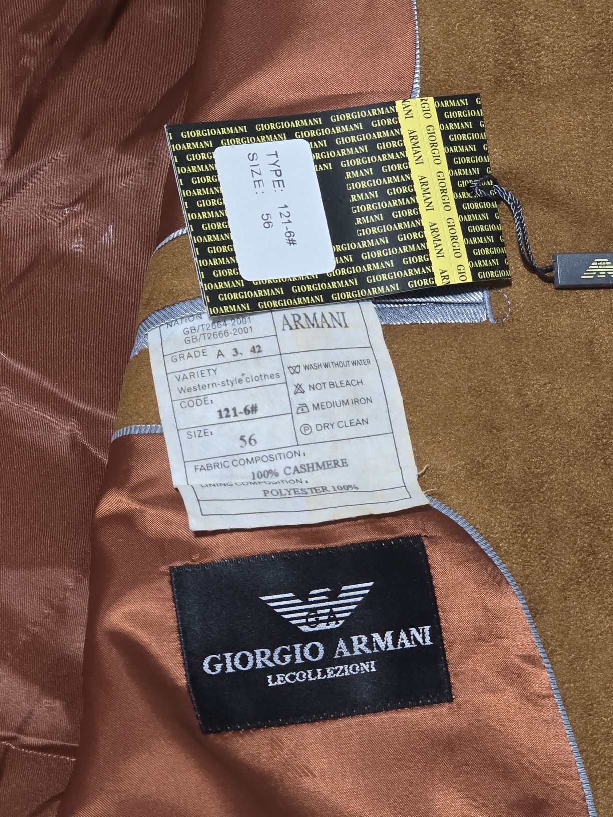 Giorgio Armani Giorgio Armani RARE Le Collezioni 100% Cashmere Blazer Men Size 46R - 4 Thumbnail