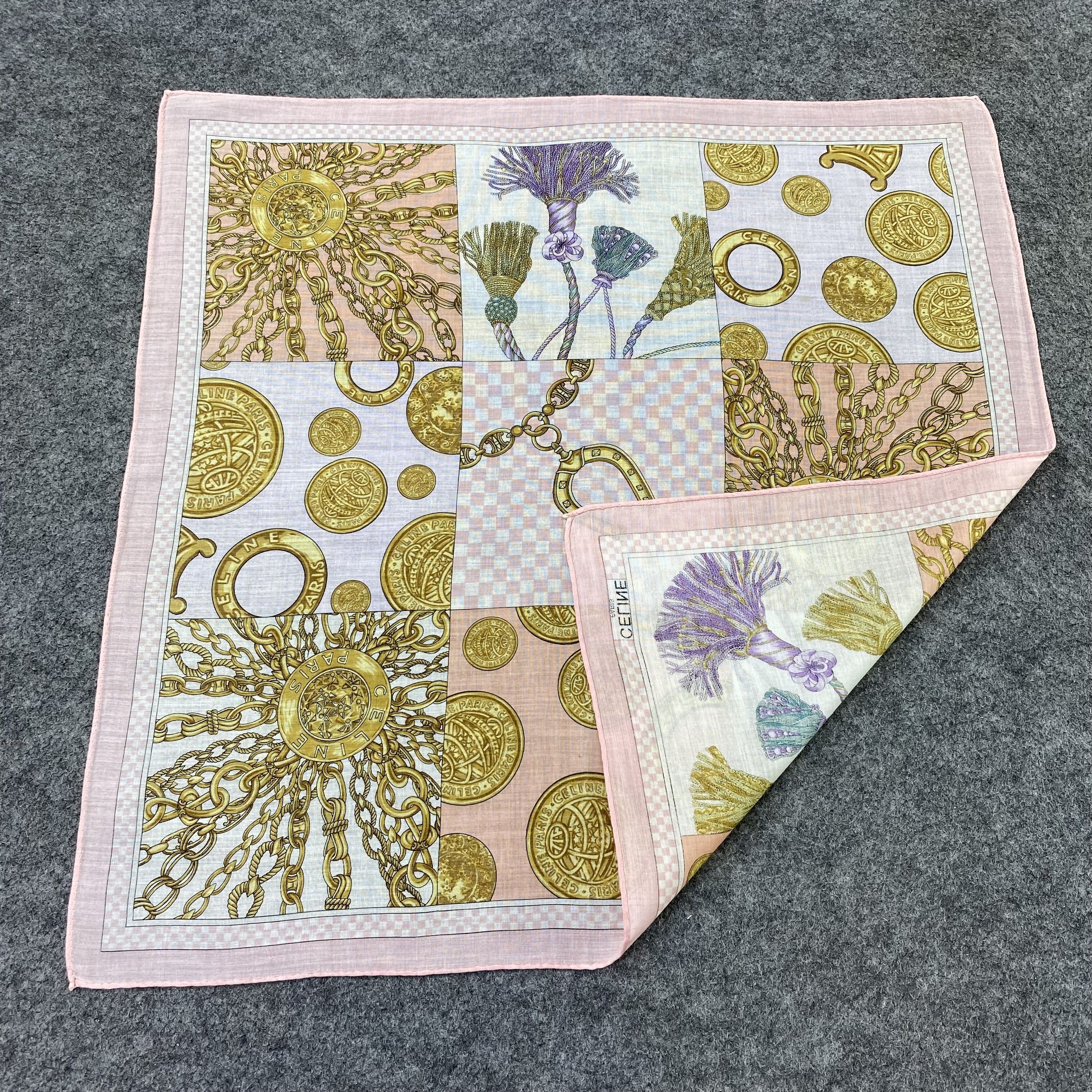 Celine Celine Handkerchief Neckerchief Bandana-B1869 Size ONE SIZE - 5 Thumbnail