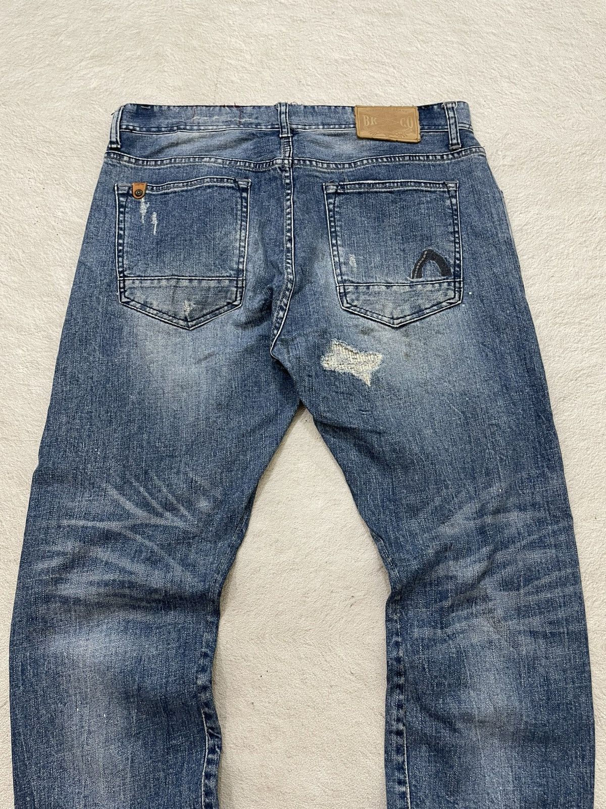 If Six Was Nine 2000s Diesel Ripped Denim Distressed Wash Jeans Y2K LGB if6 Size US 33 - 9 Thumbnail