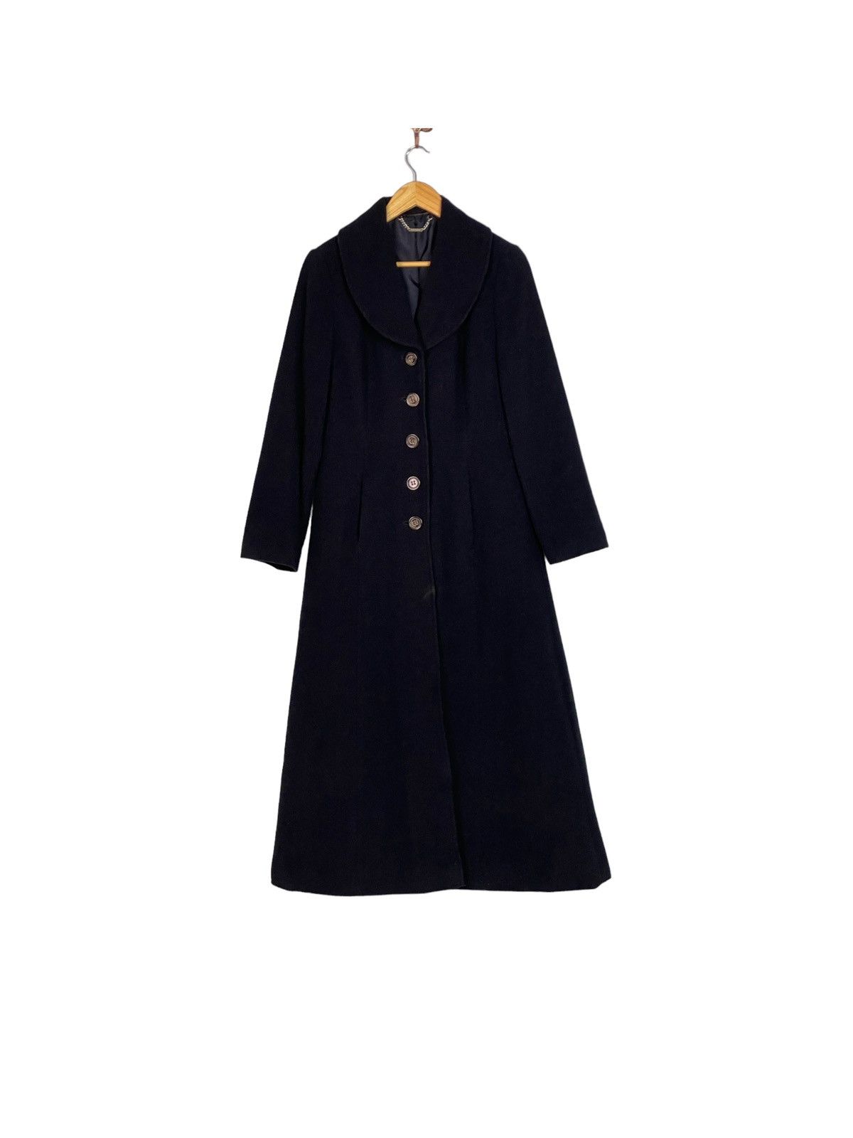 Designer × Laura Ashley Vintage Laura Ashley Wool Long Coat Size M / US 6-8 / IT 42-44 - 1 Thumbnail