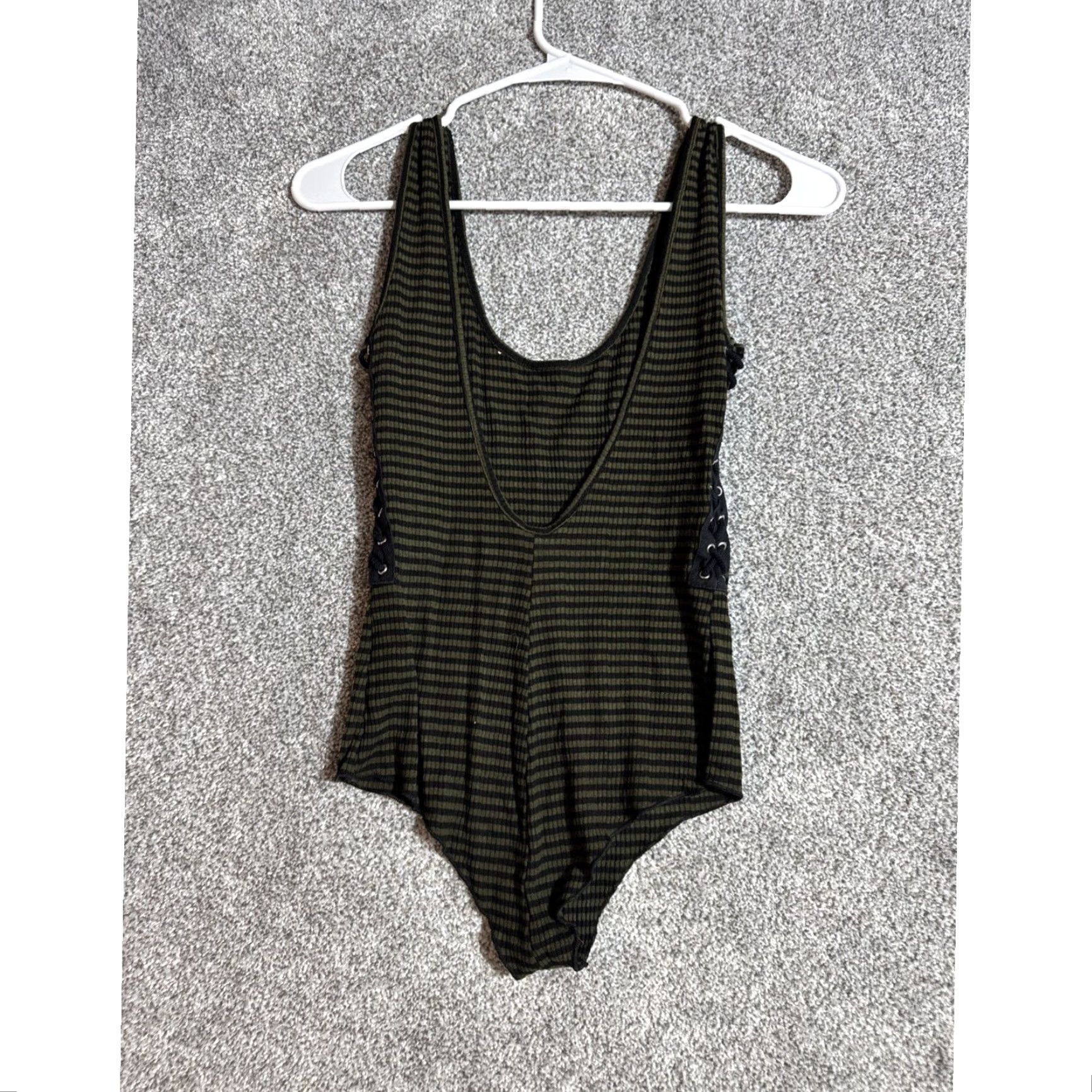 Vintage Y2K Edgy Bodysuit Sz Small Grunge Gothic Streetwear Clubwear Festival Dark Fairy Size S / US 4 / IT 40 - 6 Thumbnail