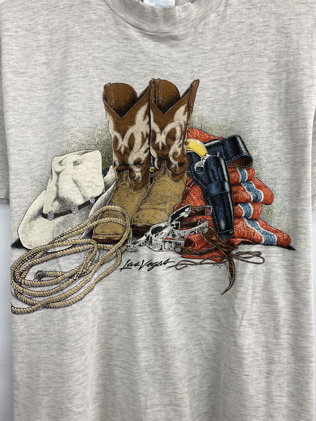 Cowboy Equipment 🇺🇸 Vintage 1994 Cowboy Western Las Vegas Rare Retro t-shirt Size US M / EU 48-50 / 2 - 4 Thumbnail