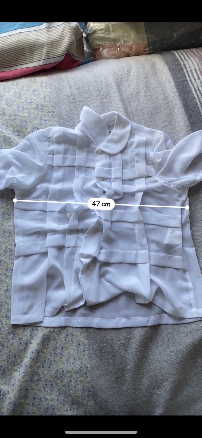 Comme des Garcons Comme Des Garcons Shirt Irregular Lines White Size XS / US 0-2 / IT 36-38 - 5 Thumbnail