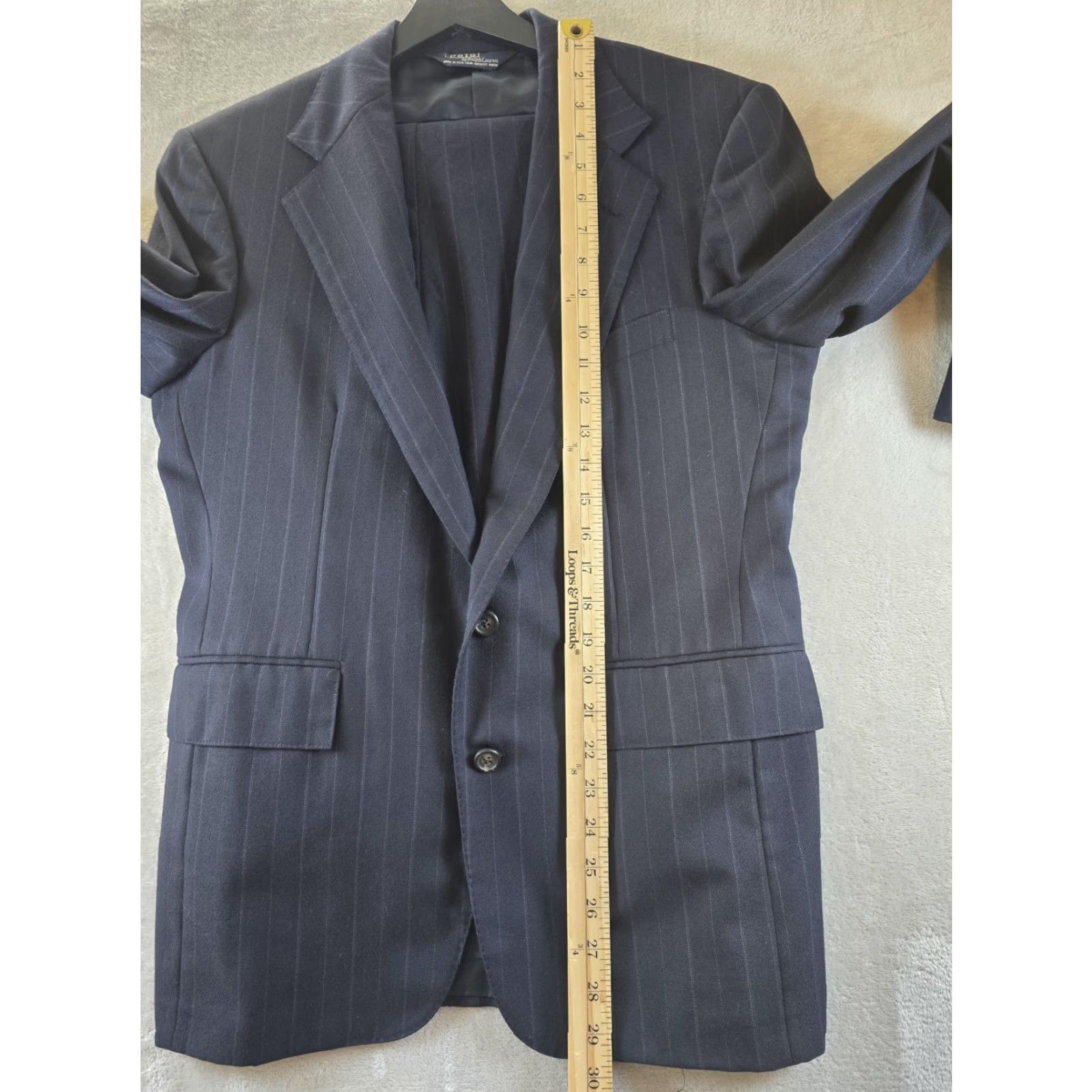 Polo Ralph Lauren VINTAGE Polo Ralph Lauren Suit 38S Blue Pinstripe 2 Piece Union Made USA Size US M / EU 48-50 / 2 - 5 Thumbnail
