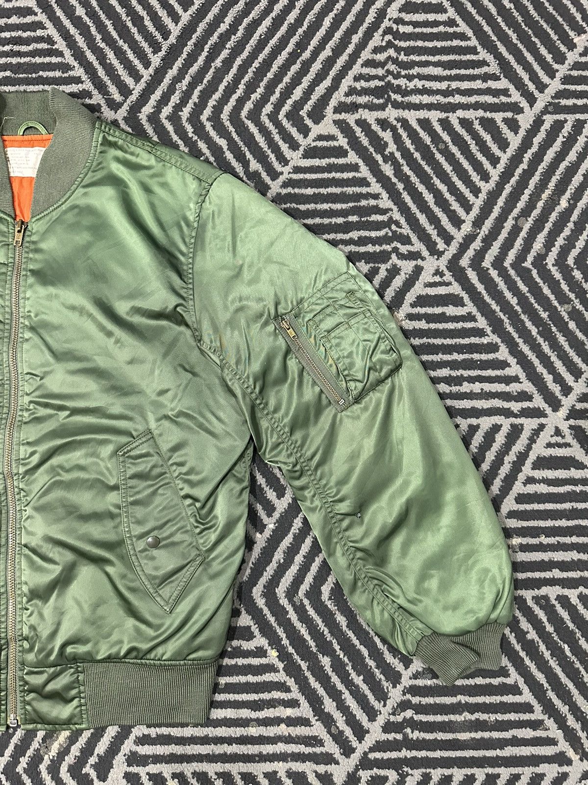 Vintage Vintage MA-1 Patches Zipper Bomber Jacket Size US L / EU 52-54 / 3 - 4 Thumbnail
