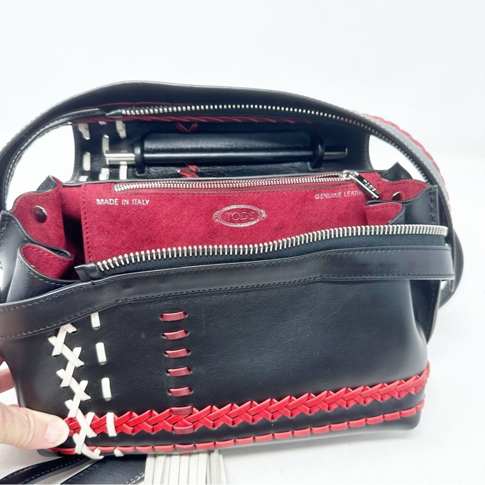 Tod's TOD'S Medium Tassels Wave Bag Black NWOT Size ONE SIZE - 5 Thumbnail