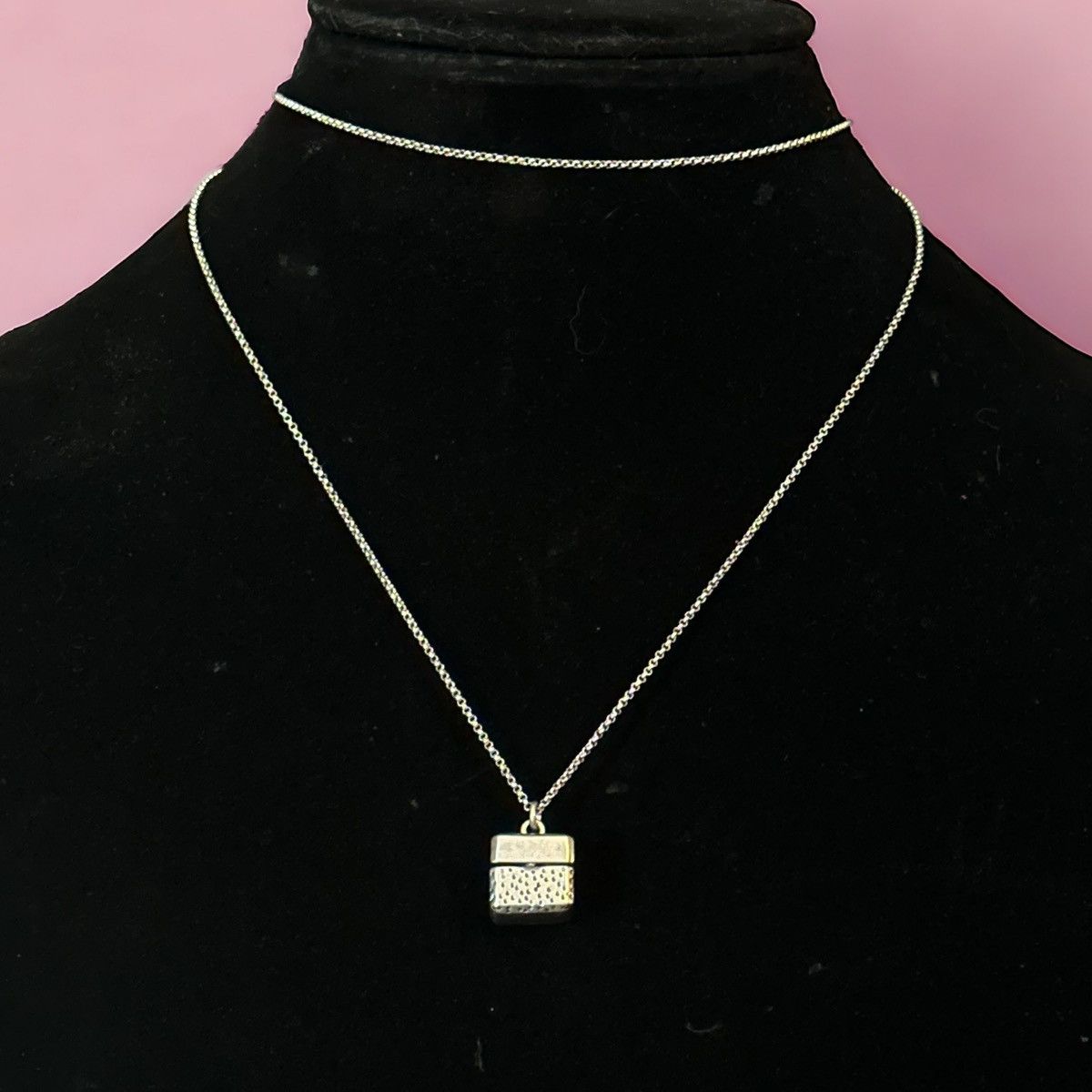 Madewell Madewell box pendant necklace Size ONE SIZE - 1 Thumbnail