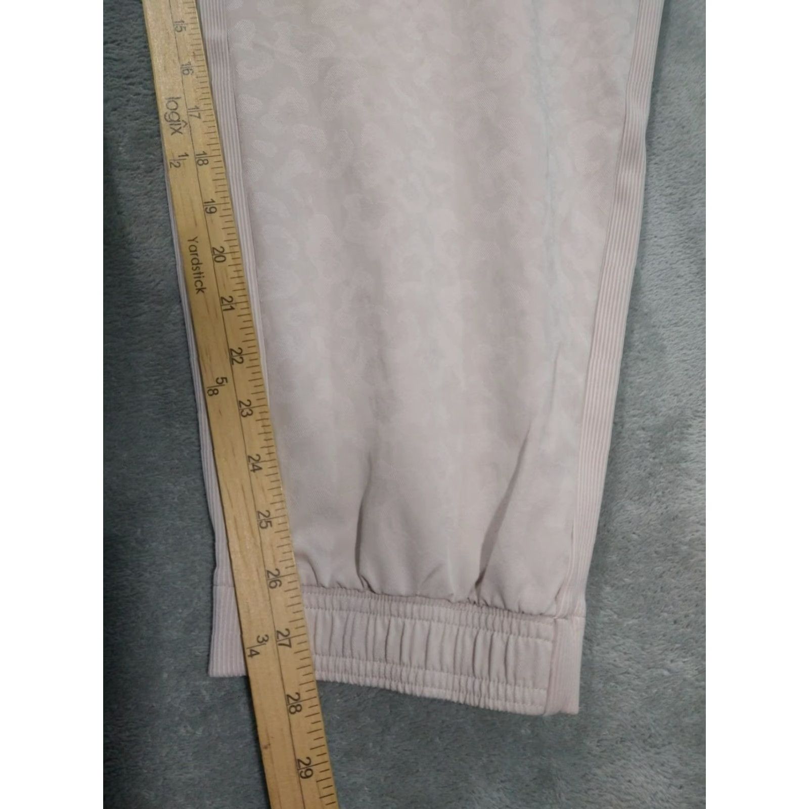 Athleta Athleta Pants Womens 22 Beige Brooklyn Textured Joggers Stretch Pull On Tapered Size 40" / US 18 - 5 Thumbnail