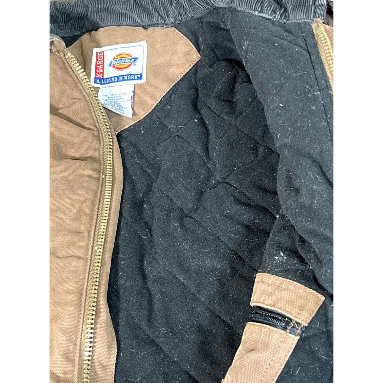 Dickies VINTAGE Dickies Barn Chore Coat Jacket Plaid Lined Corduroy Collar USA 90s XL Size US XL / EU 56 / 4 - 5 Thumbnail