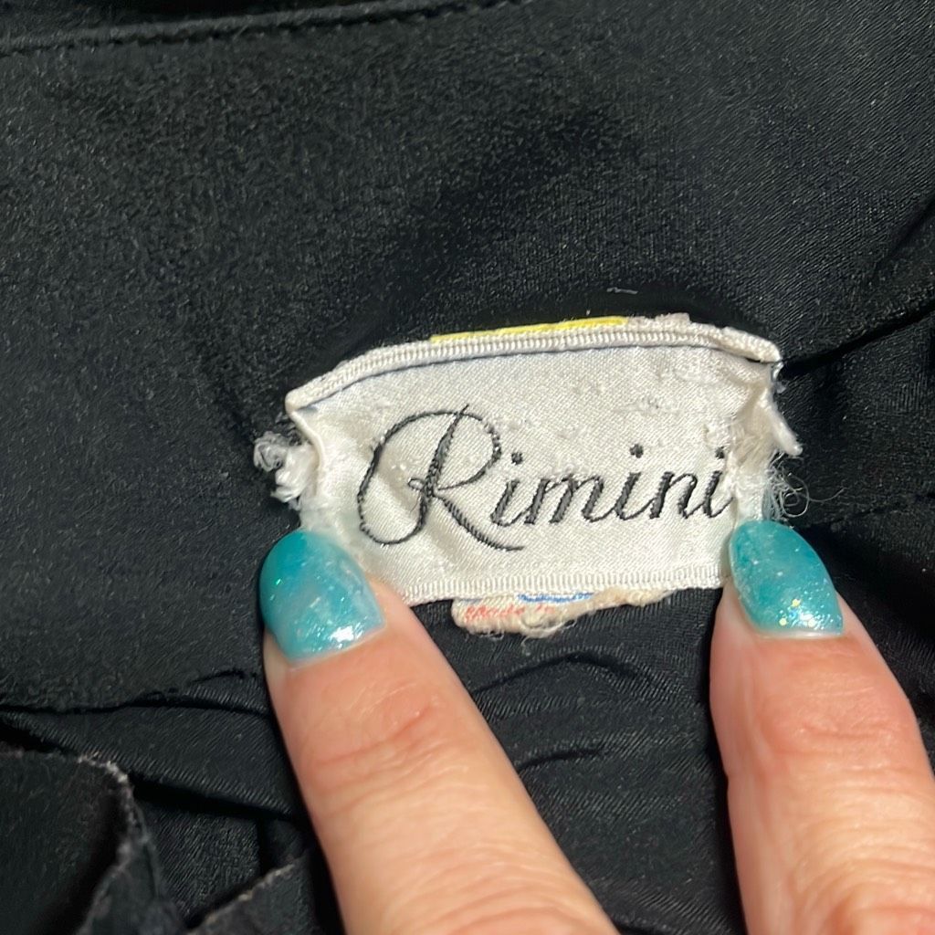 Other Rimini Womens 6 Black Vintage 1980s Mini Cocktail Dress Deep Size M / US 6-8 / IT 42-44 - 7 Thumbnail