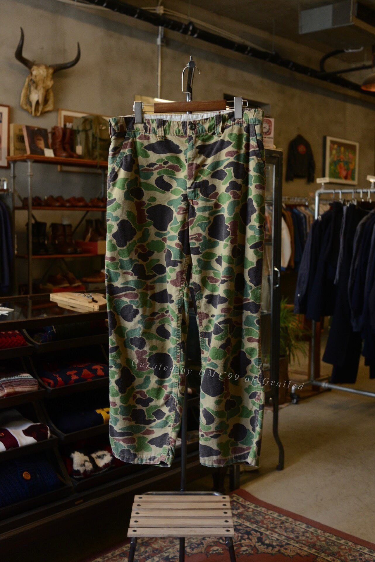 SafTbak 1970s-80s US Duck Camo Cargo Pants Size US 26 / EU 42 - 1 Thumbnail