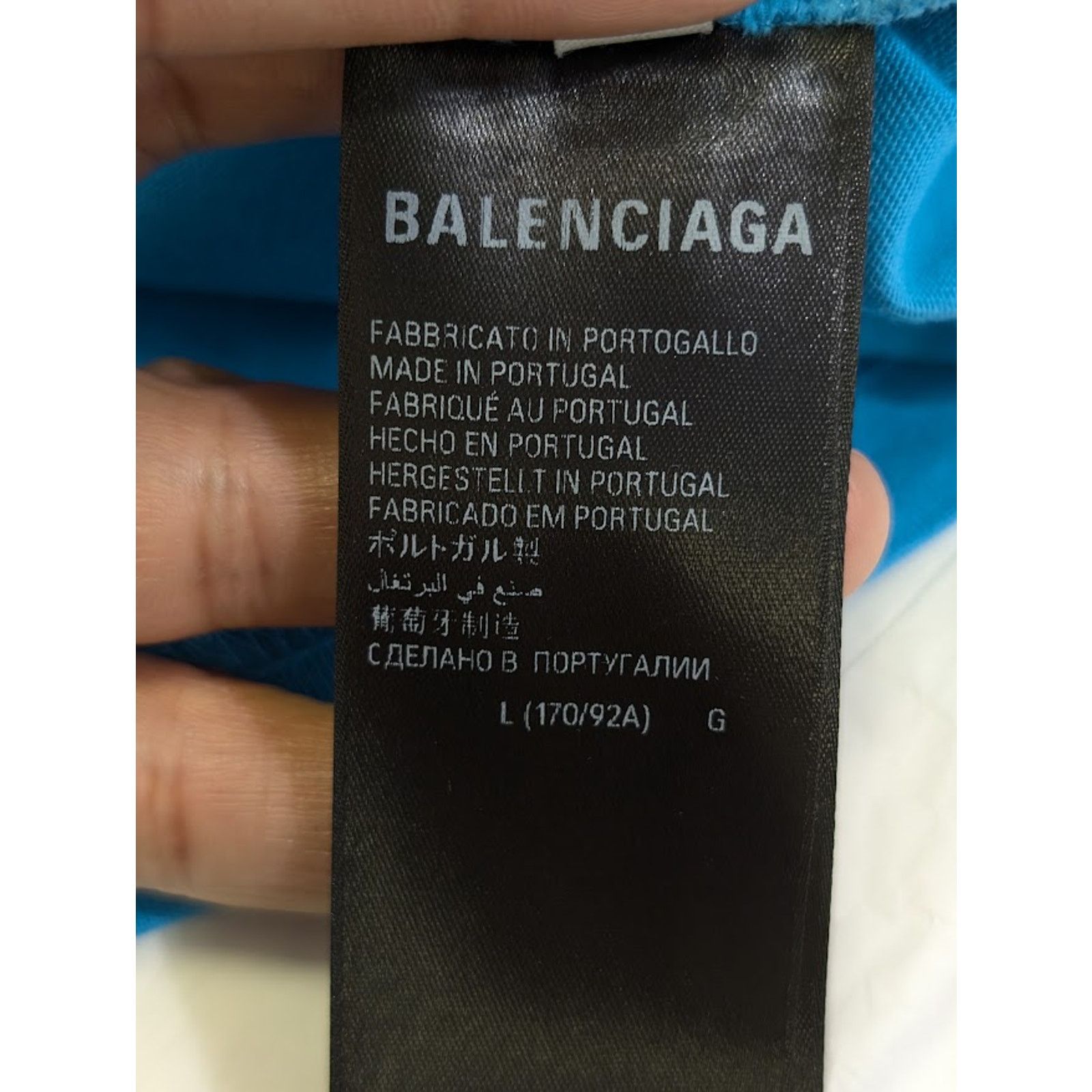 Balenciaga o1rshd1 Q:2 / Political Logo Large Fit T-Shirt Size US XL / EU 56 / 4 - 12 Thumbnail