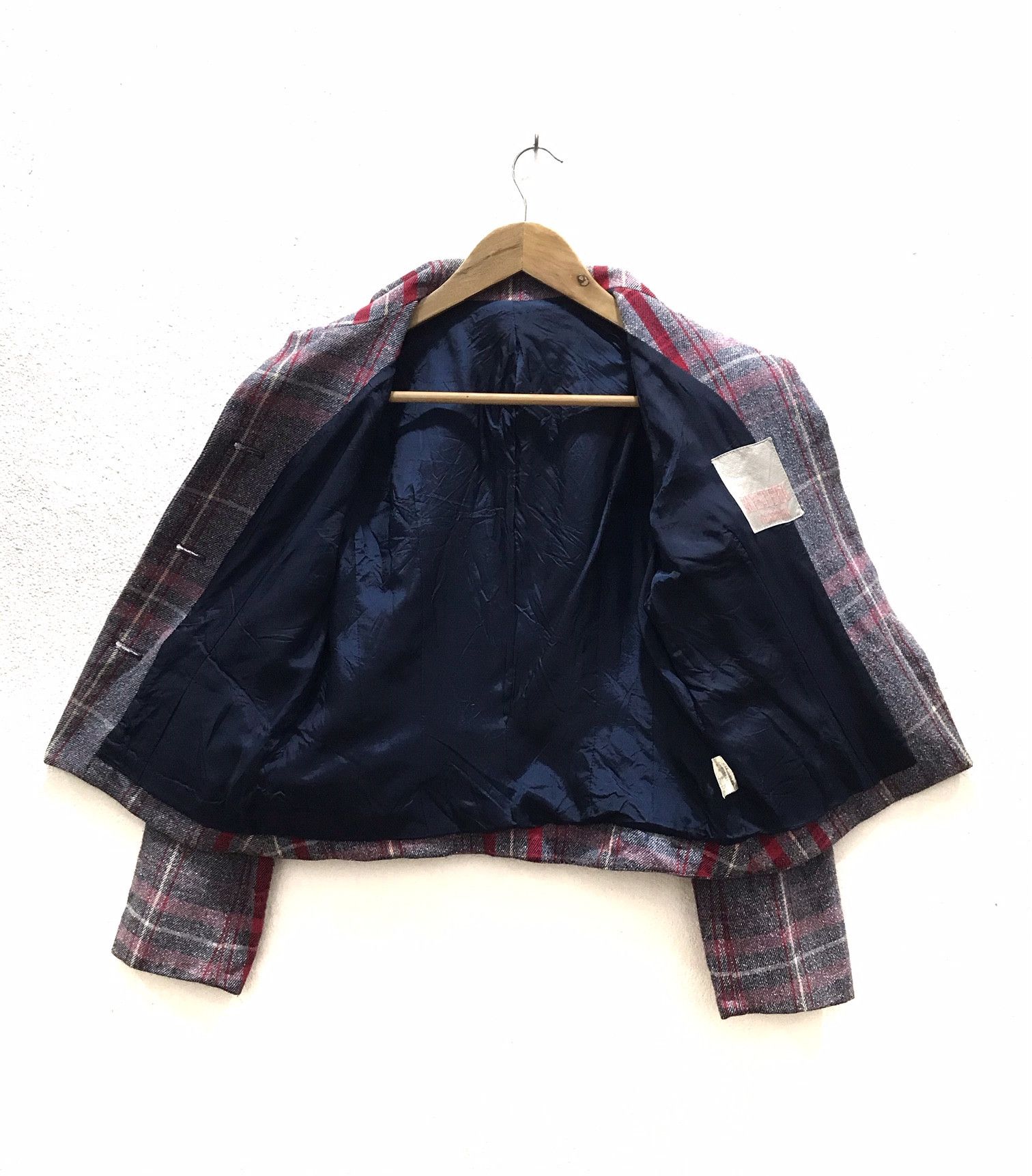Hysteric Glamour Vintage Hysteric Glamour Plaid Cropped Wool Jacket Japanese Size US S / EU 44-46 / 1 - 4 Thumbnail