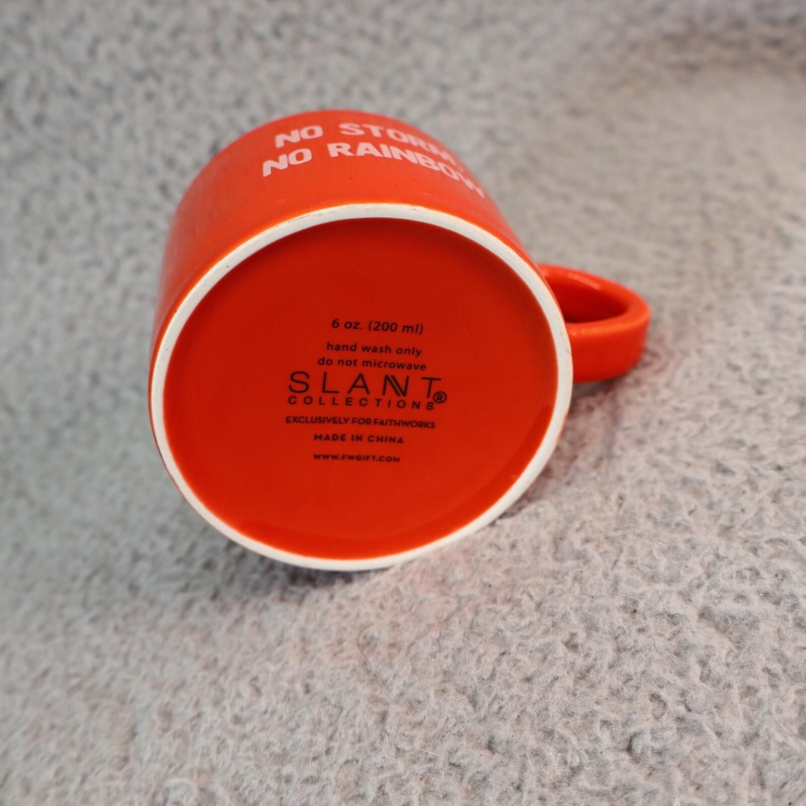Other Mug, 6 Ounce - " No Storm No Rainbow " Red Gold Coffee Tea Size ONE SIZE - 6 Thumbnail