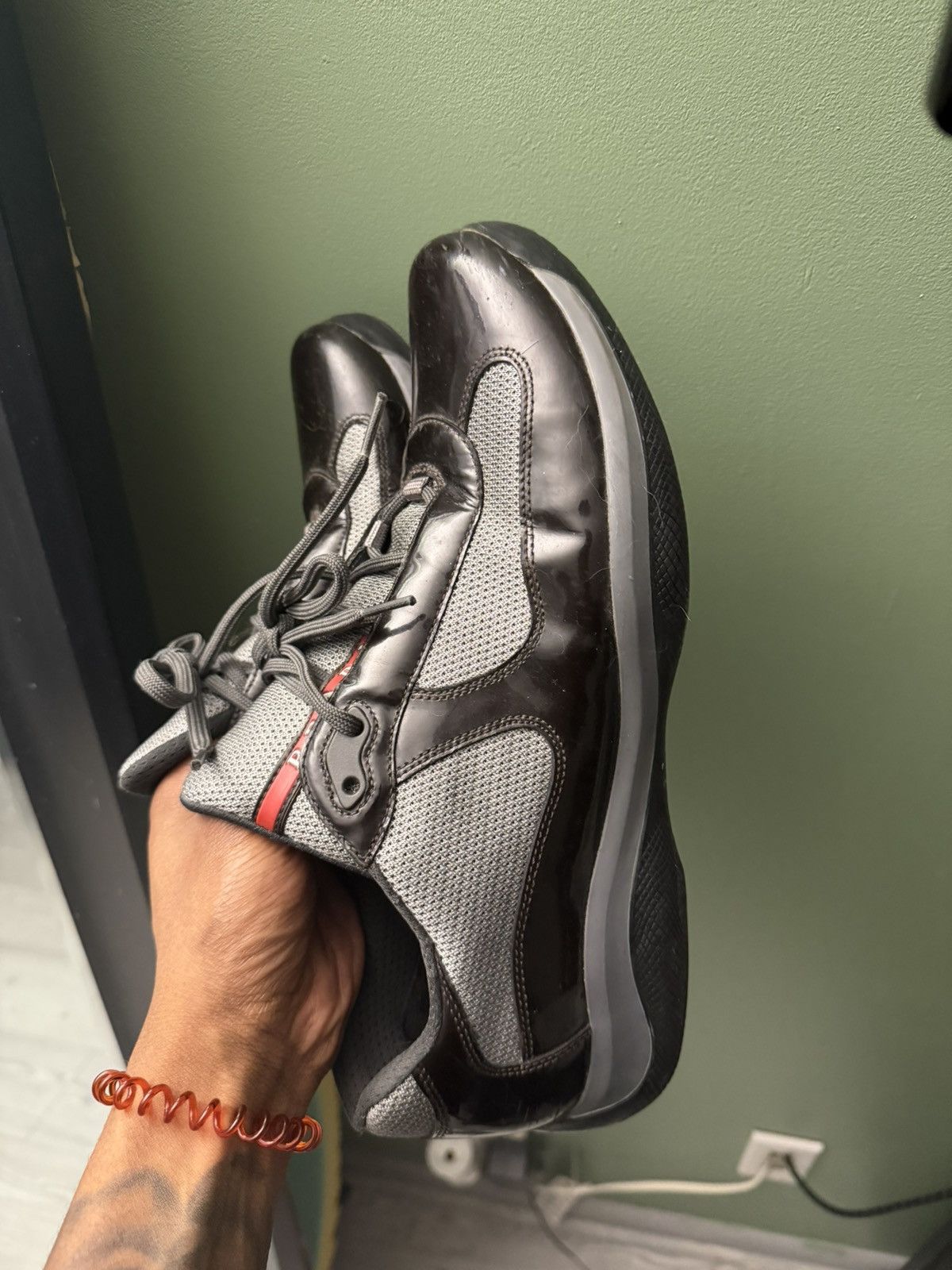Prada Prada Linea Rossa Sneaker American Cup Size US 10.5 / EU 43-44 - 10 Thumbnail