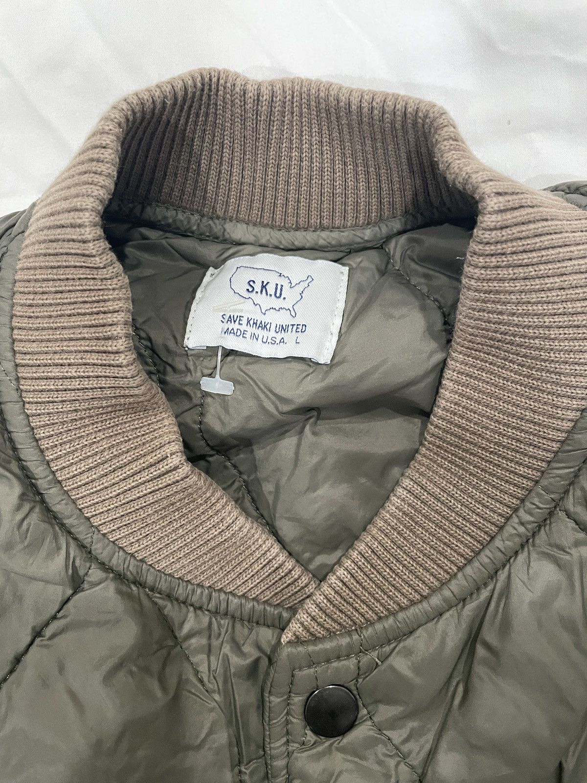 Save Khaki United Save Khaki United Quilted Nylon Warm Up Bomber Size US L / EU 52-54 / 3 - 2 Thumbnail