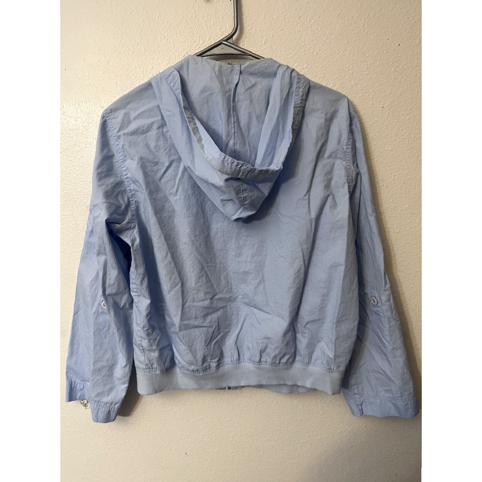Catalina VTG Catalina Blue Hooded Windbreaker Full Zip Jacket Size Small EUC Lightweight Size S / US 4 / IT 40 - 3 Thumbnail