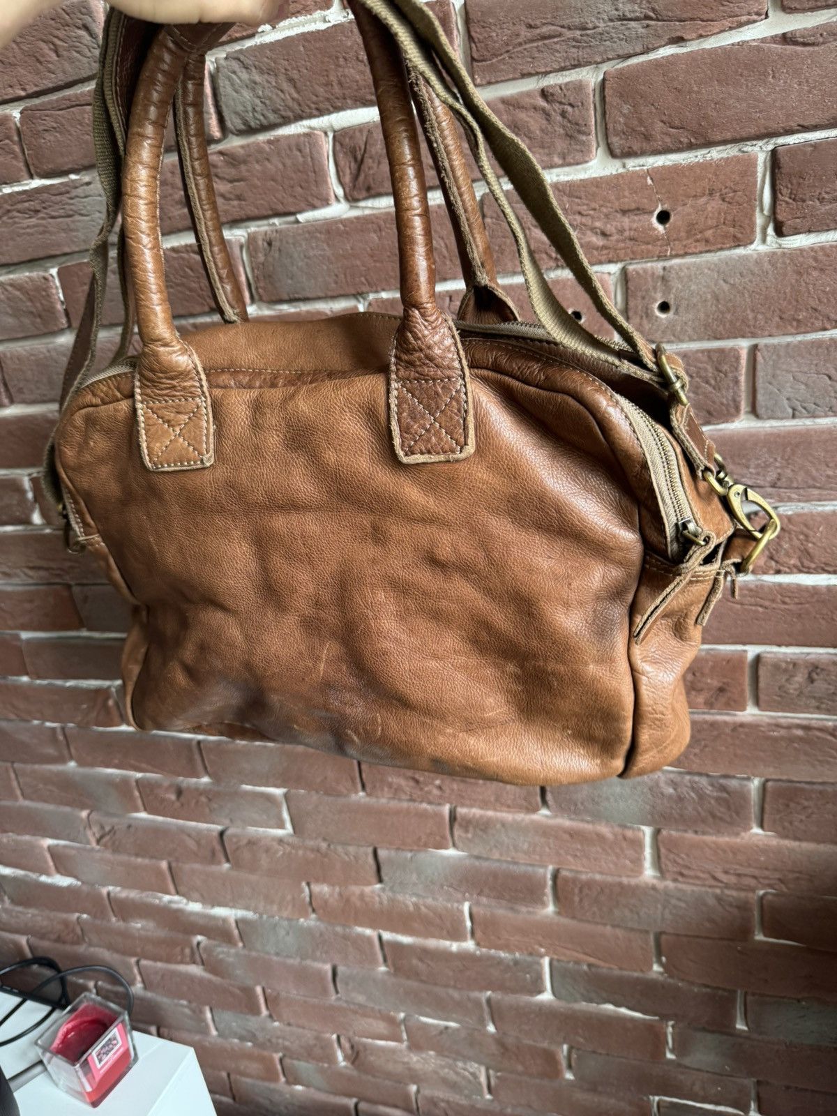Genuine Leather Vintage Cowboysbag Leather Crossbody/Shoulder Big Bag Size ONE SIZE - 6 Thumbnail