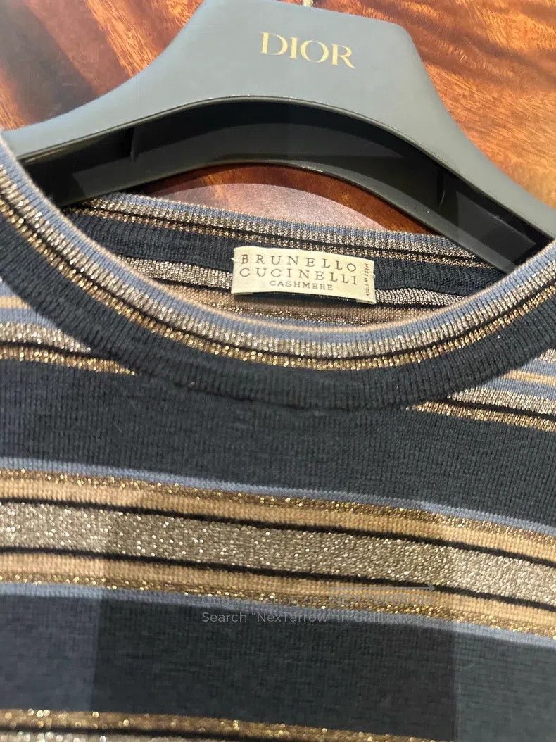 Brunello Cucinelli Brunello Cucinelli Sweater, Wool Lurex Size XL / US 12-14 / IT 48-50 - 4 Thumbnail