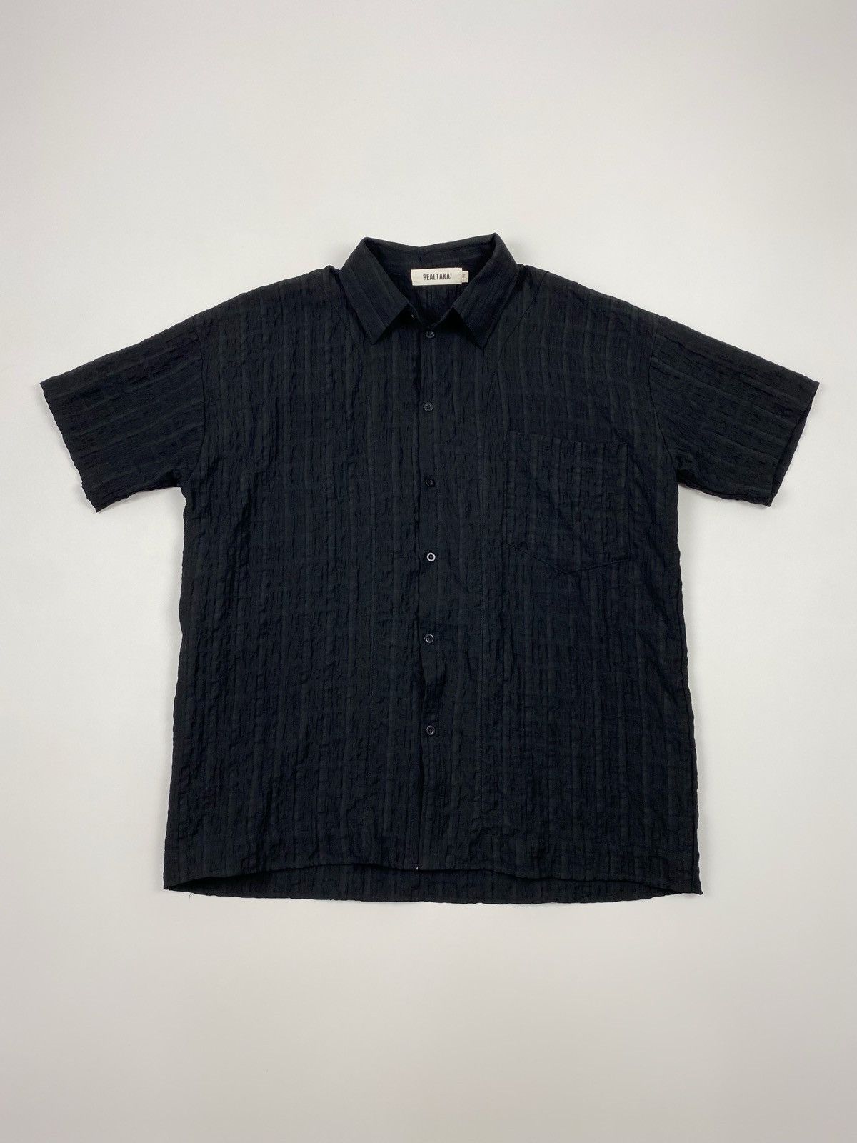 Other Realtakai No. 9205 Oversized Black Plaid Half Sleeve Shirt Size US M / EU 48-50 / 2 - 1 Thumbnail