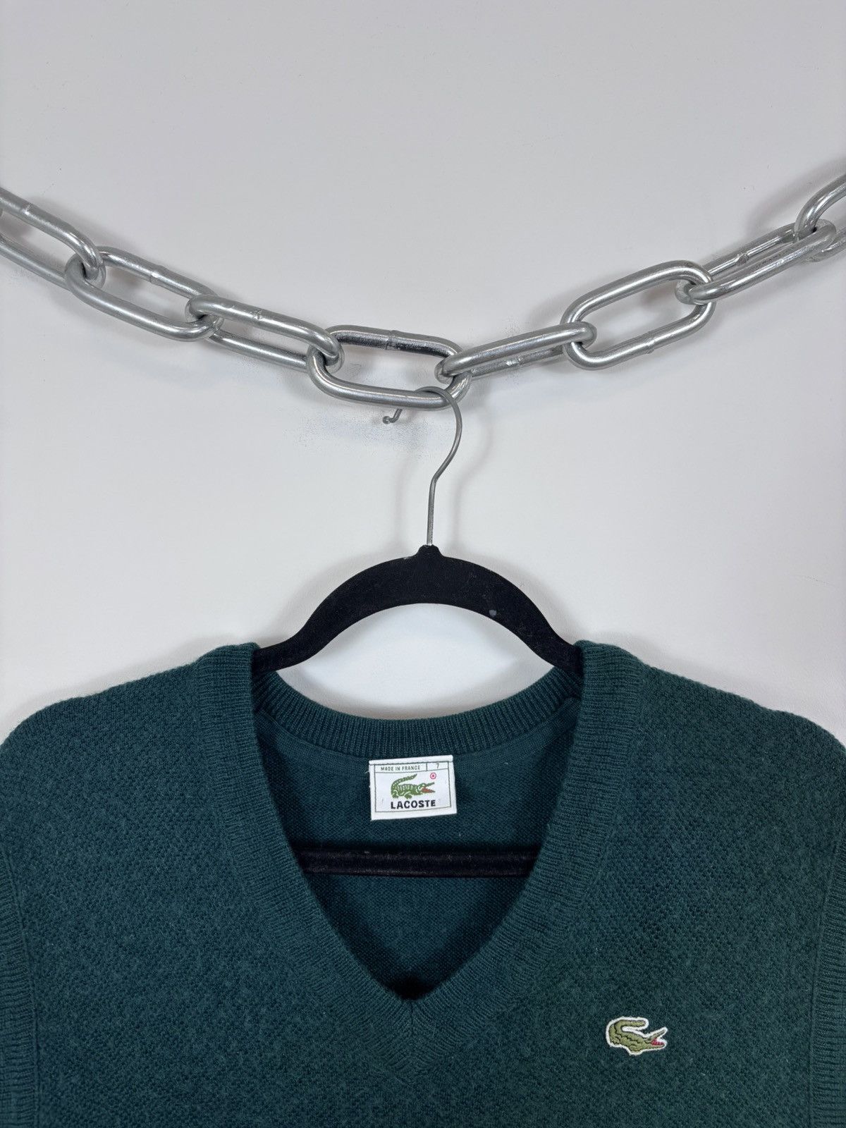 Lacoste Vintage Lacoste Men’s Green Wool Blend Preppy Vest Sweater Size US L / EU 52-54 / 3 - 4 Thumbnail