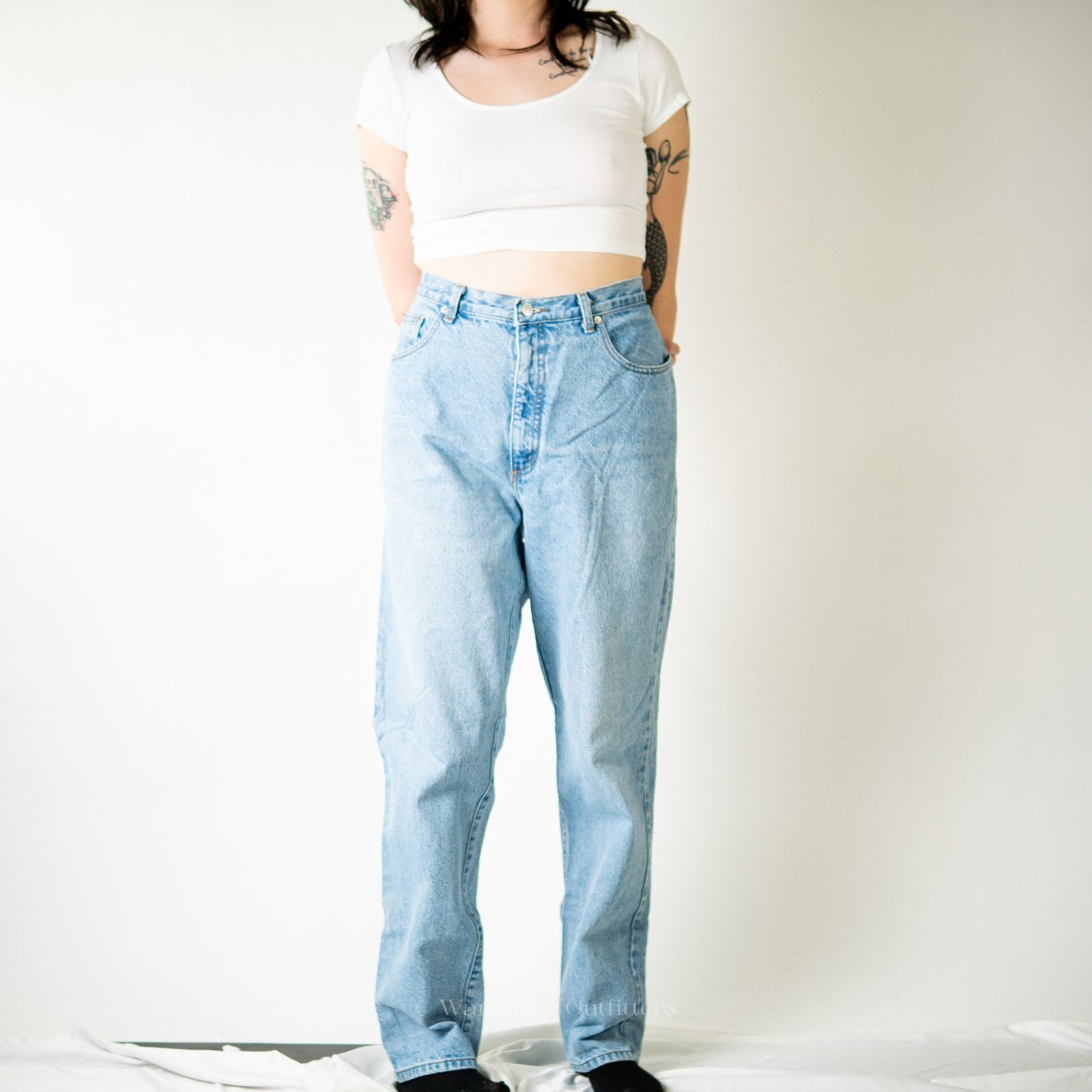 Guess Vintage 90s Guess Jeans High Rise Faded Distressed Jeans Size 37" - 2 Thumbnail