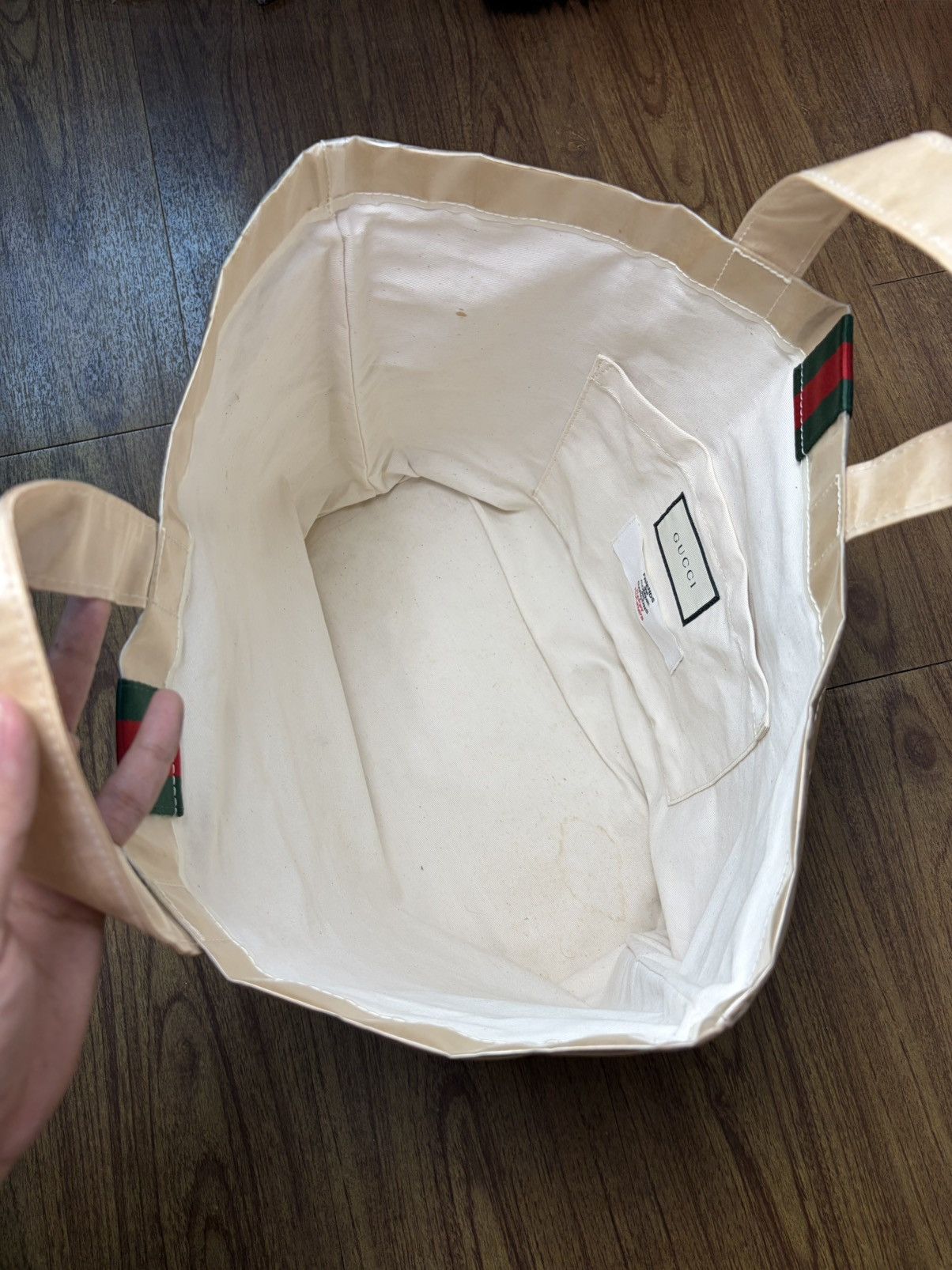 Comme des Garcons FREE TAX! 2018 Gucci CDG Collaboration Clear PVC Tote Bag Size ONE SIZE - 5 Thumbnail