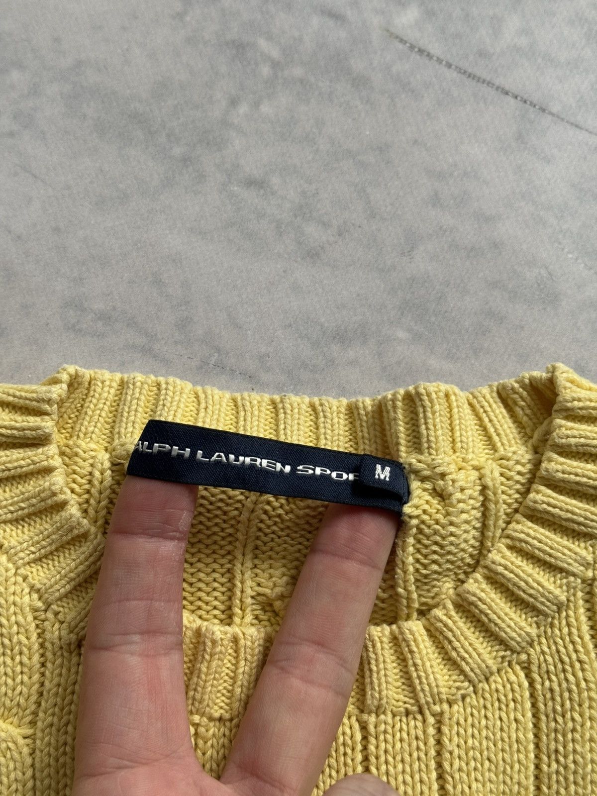 Designer × Polo Ralph Lauren × Vintage Vintage Polo Ralph Lauren yellow sweater luxury Size M / US 6-8 / IT 42-44 - 3 Thumbnail