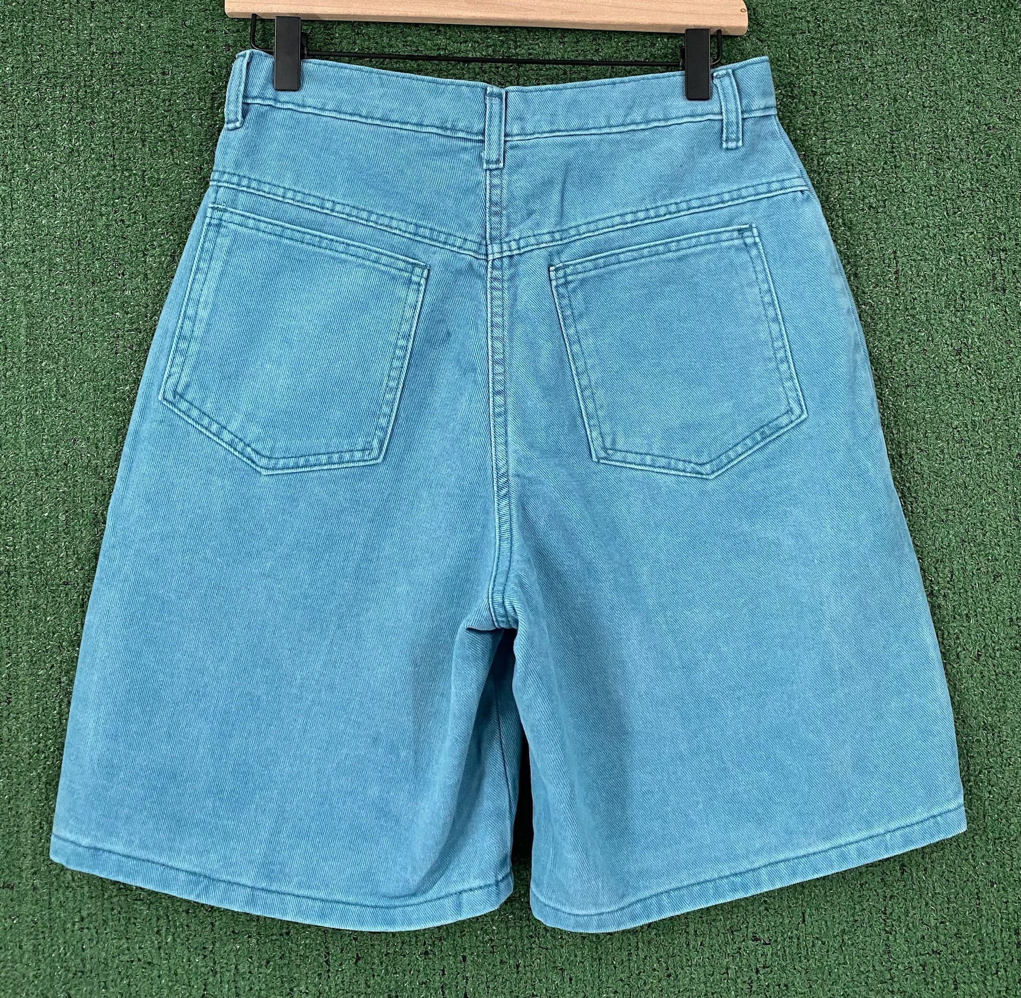 Merona 80’s Merona Teal Blue Denim Jean Shorts Women’s 27” Waist Size 27" / US 4 / IT 40 - 4 Thumbnail