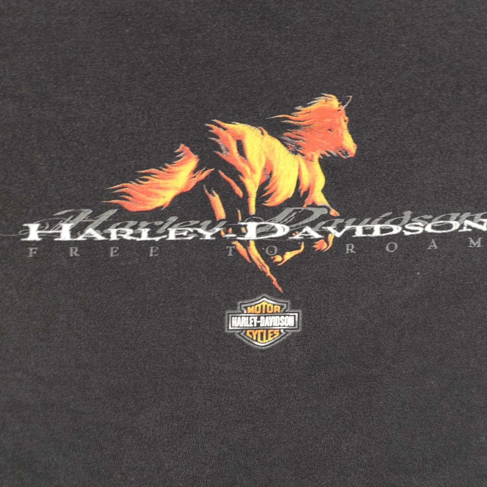 Harley Davidson VINTAGE Harley-Davidson Shirt Mens XL Black Graphic Print Logo 90s Biker Horse Motorcycle Outdoor Mens XL Black Shirt Size US XL / EU 56 / 4 - 3 Thumbnail