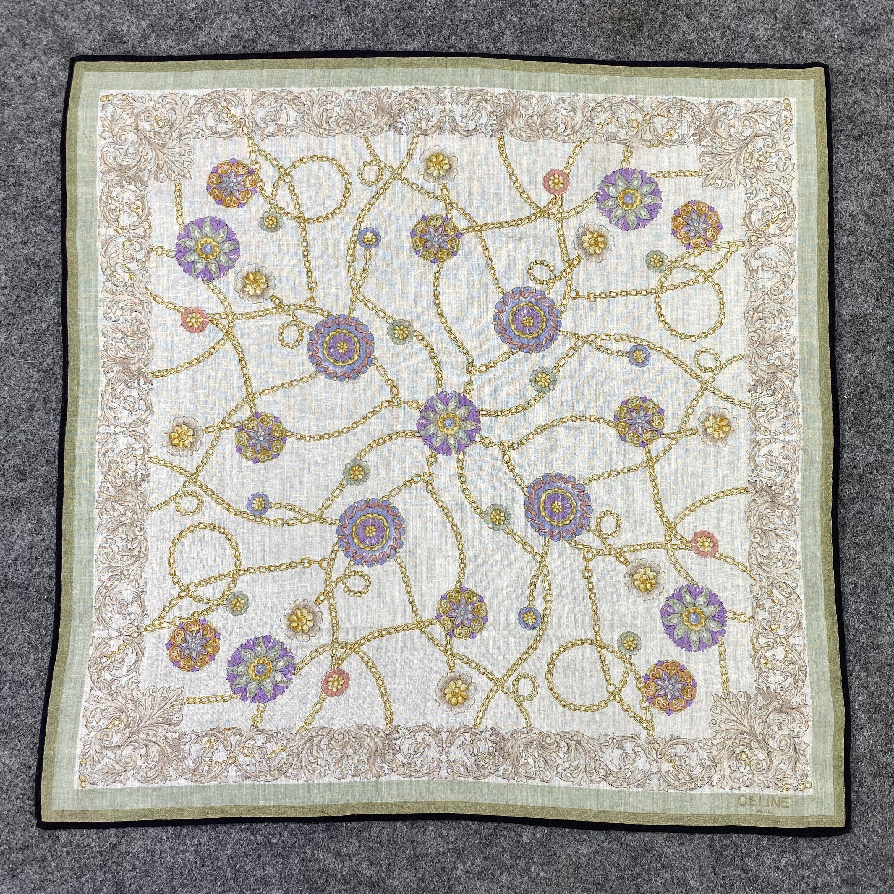Celine Celine Handkerchief / Bandana / Neckerchief-B483 Size ONE SIZE - 3 Thumbnail