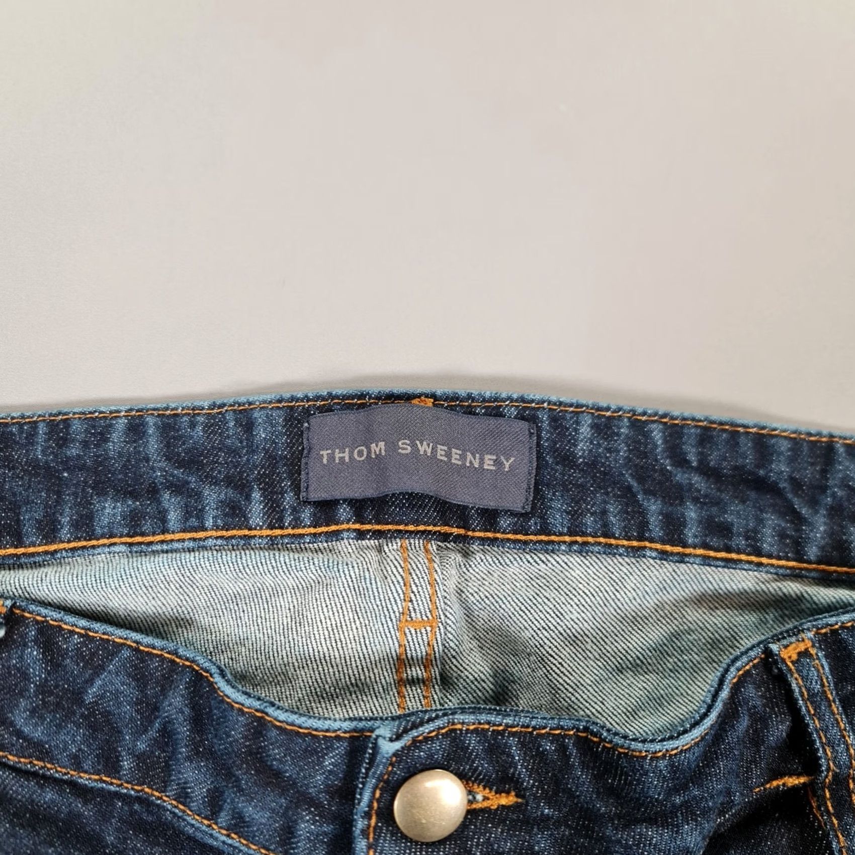 Thom Sweeney Thom Sweeney Jeans Blue W38 L29 Slim Denim Italy Slim Fit 5-Pocket Design Men Size US 38 / EU 54 - 3 Thumbnail