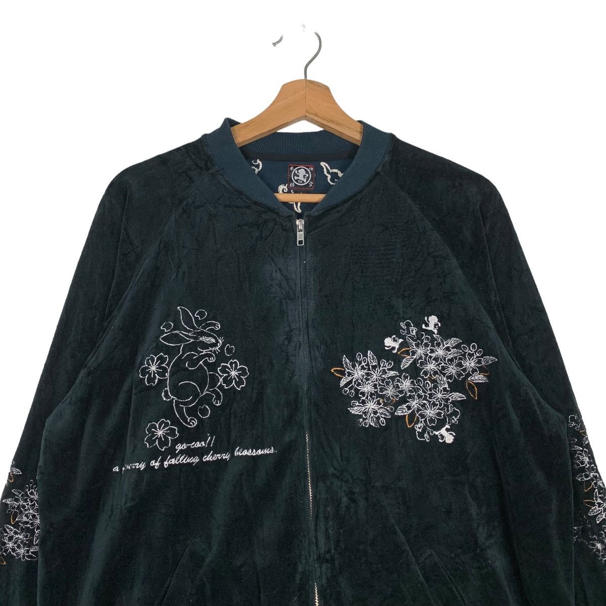 Japanese Brand GO COOL Power's Rock Embroidery Sukajan Jacket #0524-C24 Size US L / EU 52-54 / 3 - 2 Thumbnail