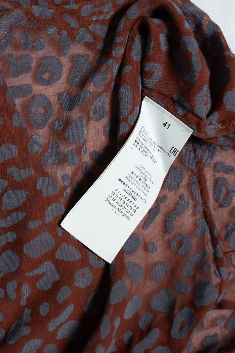 Maison Margiela Maison Margiela, SS2019 Devore leopard shirt Size US L / EU 52-54 / 3 - 6 Thumbnail