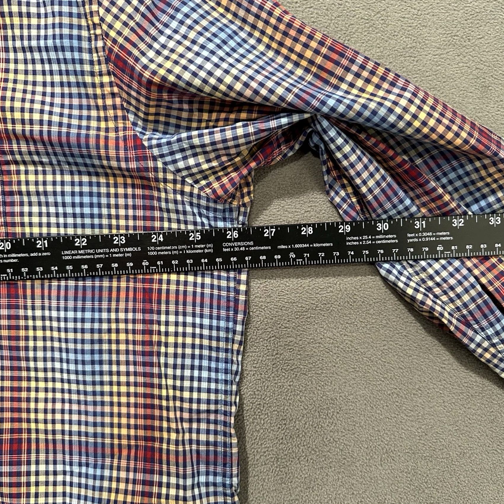 Paul & Shark VINTAGE Paul & Shark Yachting Shirt Mens XL Blue Red Orange Plaid Button-Down Italy Size US XL / EU 56 / 4 - 7 Thumbnail