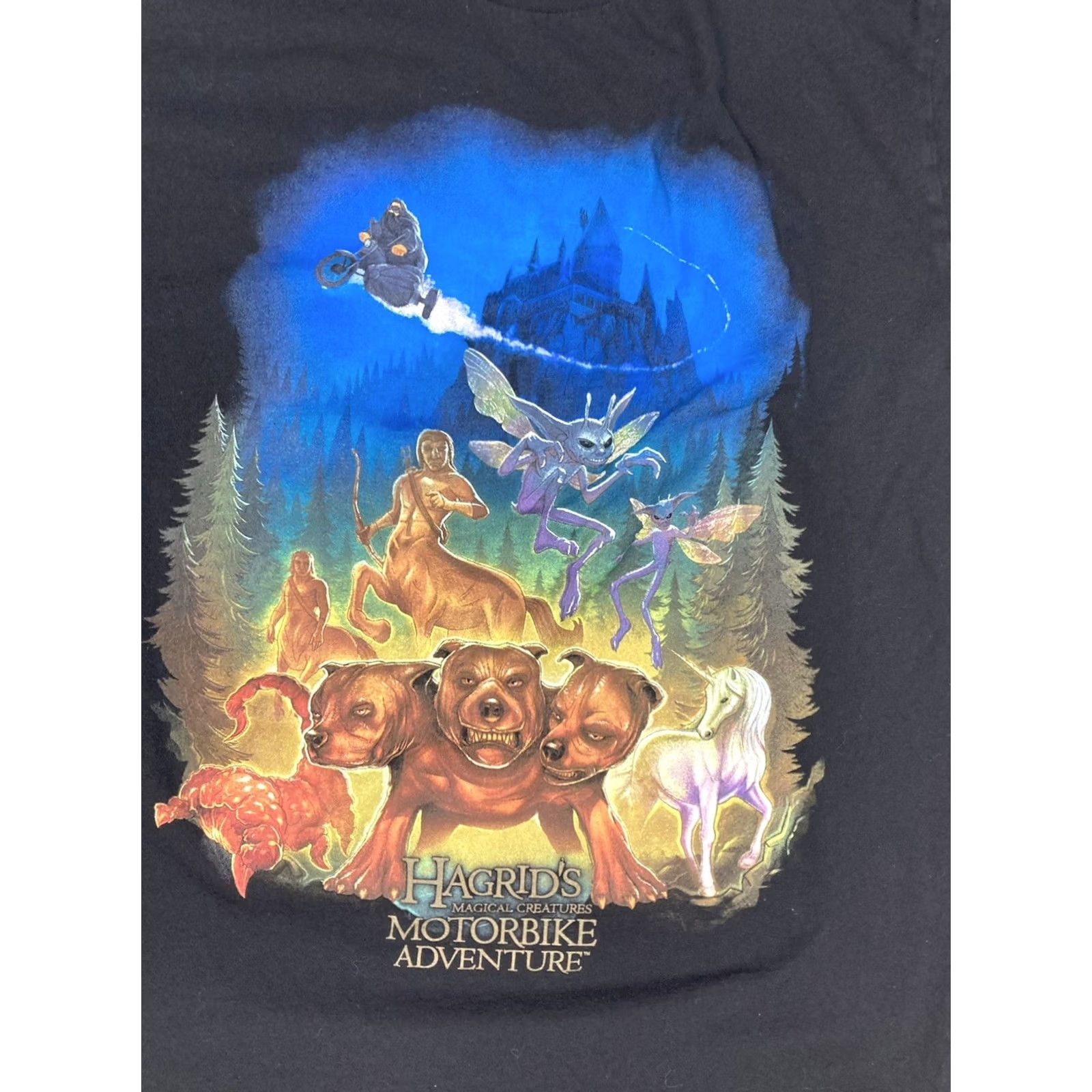 Vintage VINTAGE? (no) Harry Potter Hagrid's Motorbike Adventure Graphic T-shirt Women Medium Black Size M / US 6-8 / IT 42-44 - 2 Thumbnail