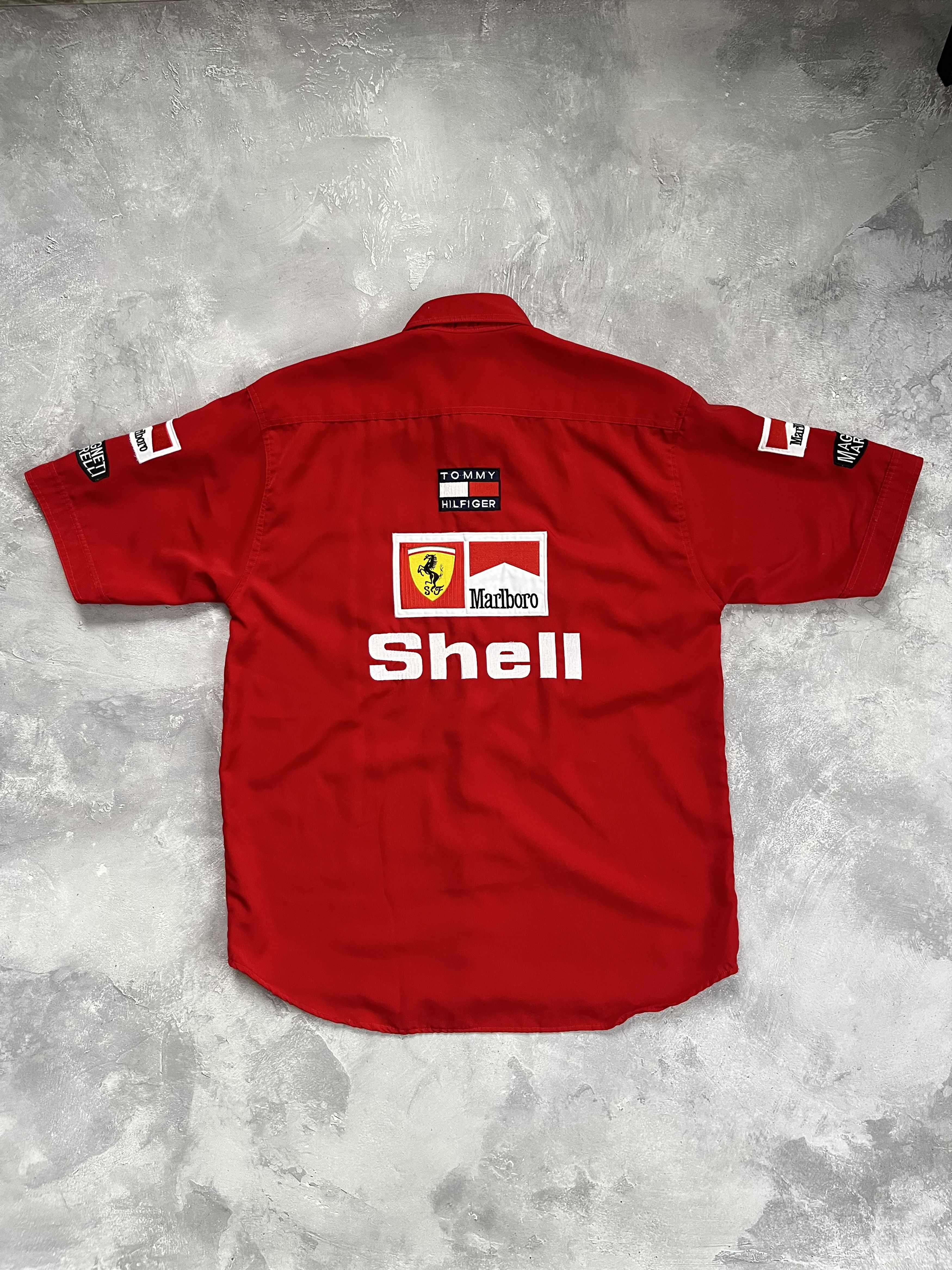 Ferrari Vintage Ferrari Marlboro Tommy Hilfiger Shirt Schumacher Size US L / EU 52-54 / 3 - 2 Thumbnail