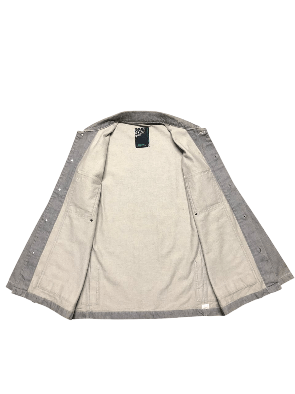 Breath & Stone Japanesse Brand Breath Denim Chore Jacket grey Nice Design Size US M / EU 48-50 / 2 - 3 Thumbnail