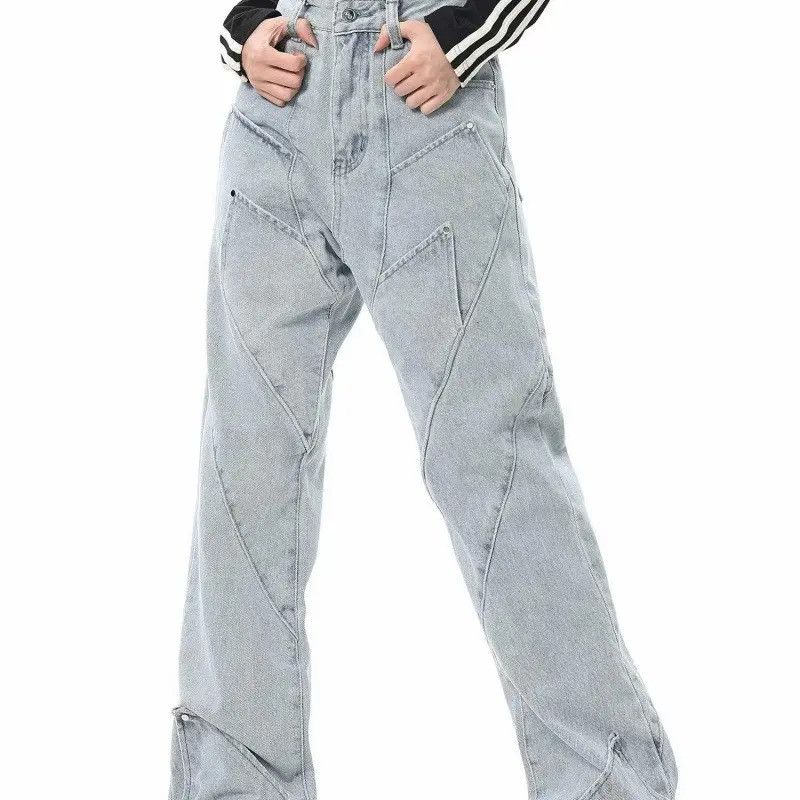 Japanese Brand × Jean Retro loose straight leg wide leg jeans Size US 32 / EU 48 - 4 Thumbnail