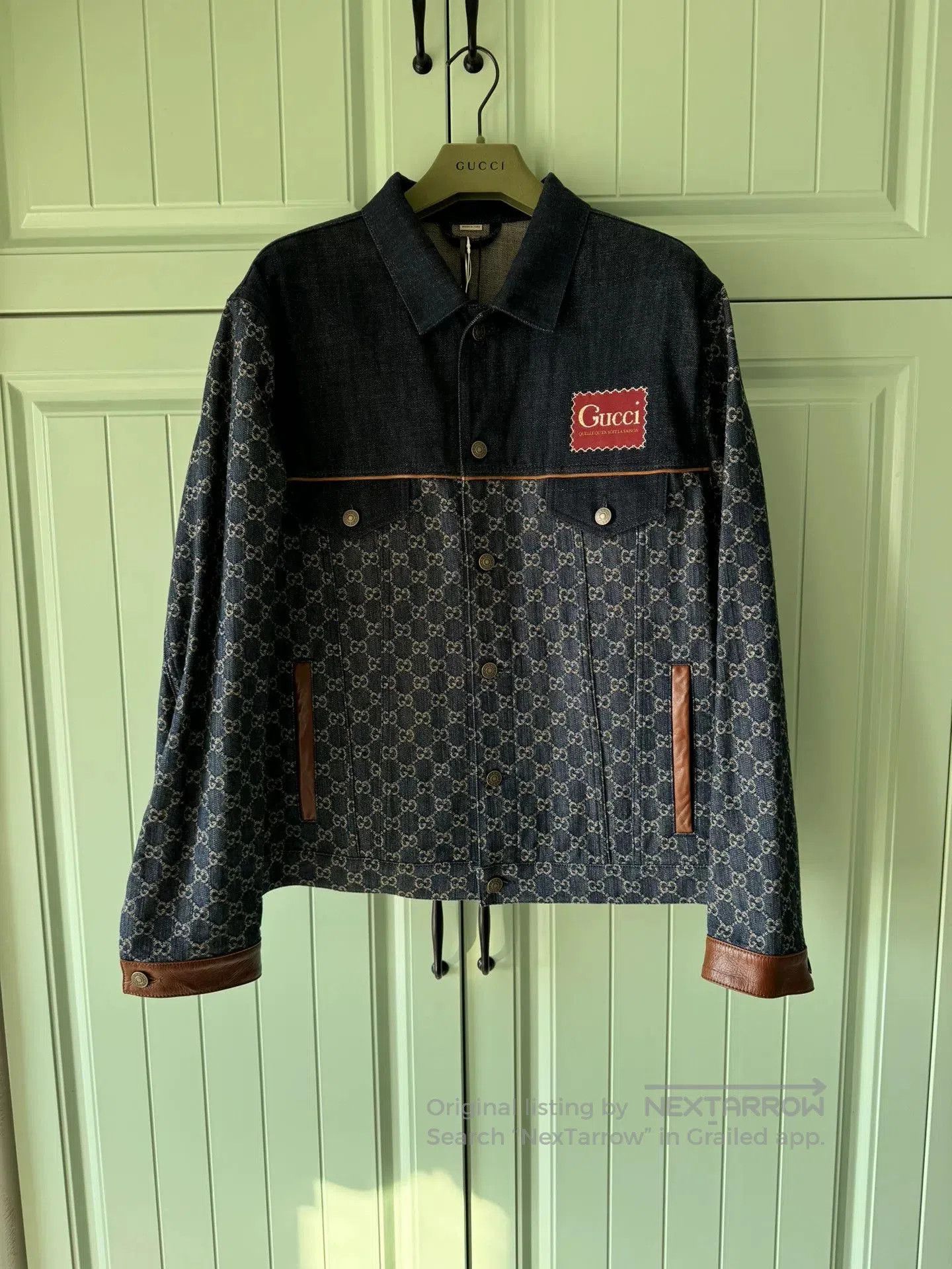 Gucci GG Denim Jacket Size 50.