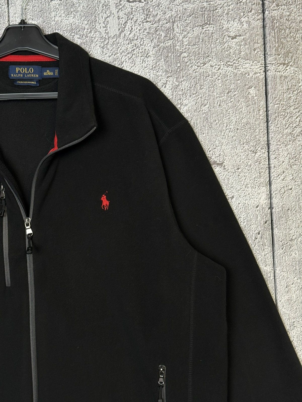 Polo Ralph Lauren Polo Ralph Lauren Performance Black Full Zip Fleece Jacket Size US XL / EU 56 / 4 - 6 Thumbnail