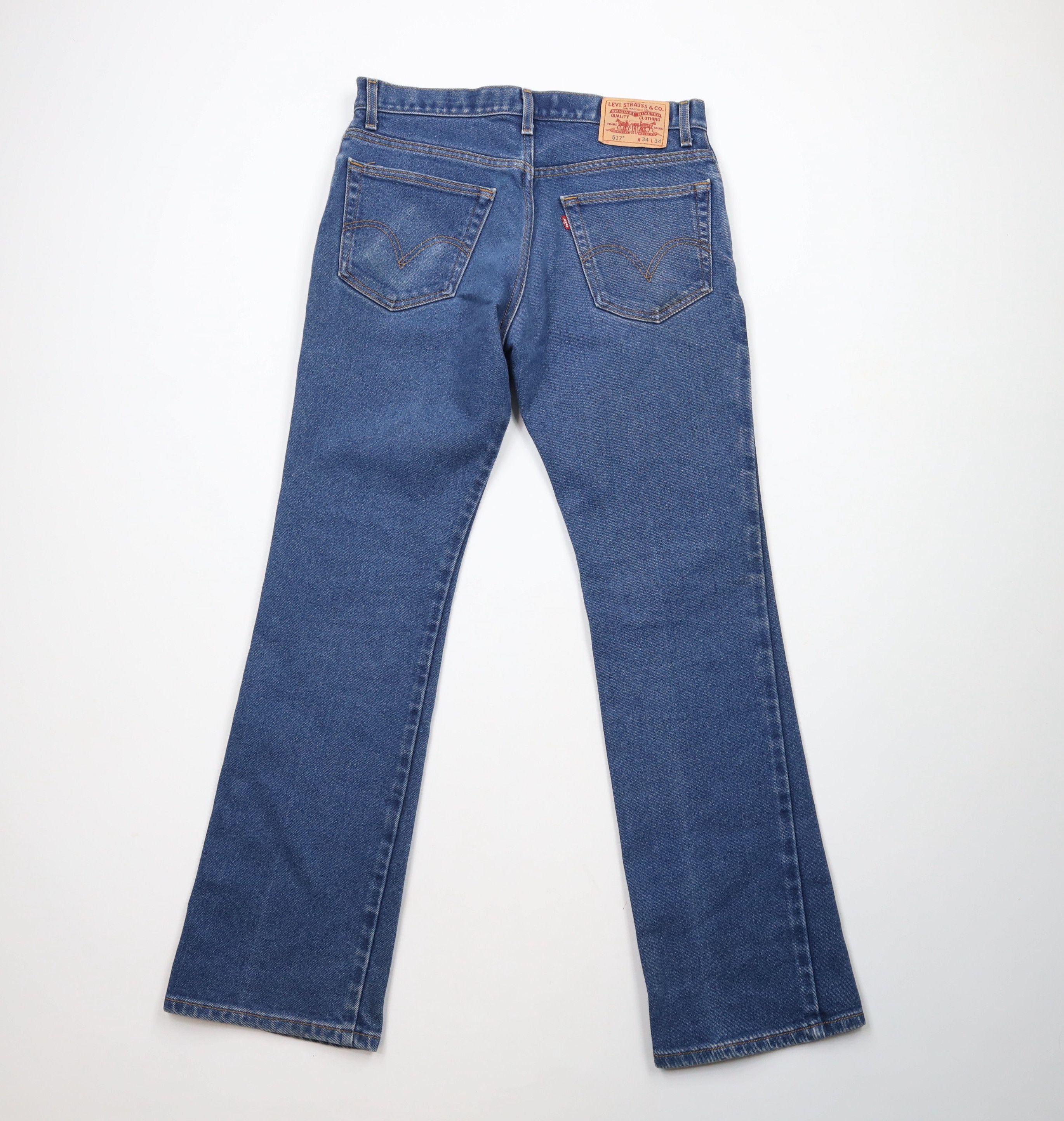 Levi's × Vintage Vintage Y2K 2002 Levis 517 Flared Bootcut Denim Jeans Size US 34 / EU 50 - 11 Thumbnail